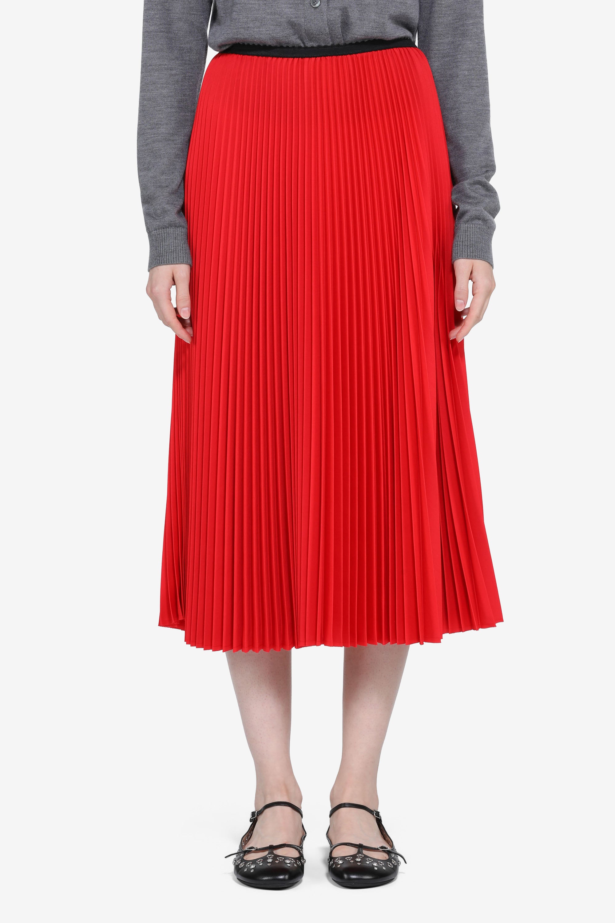 Long pleated skirt