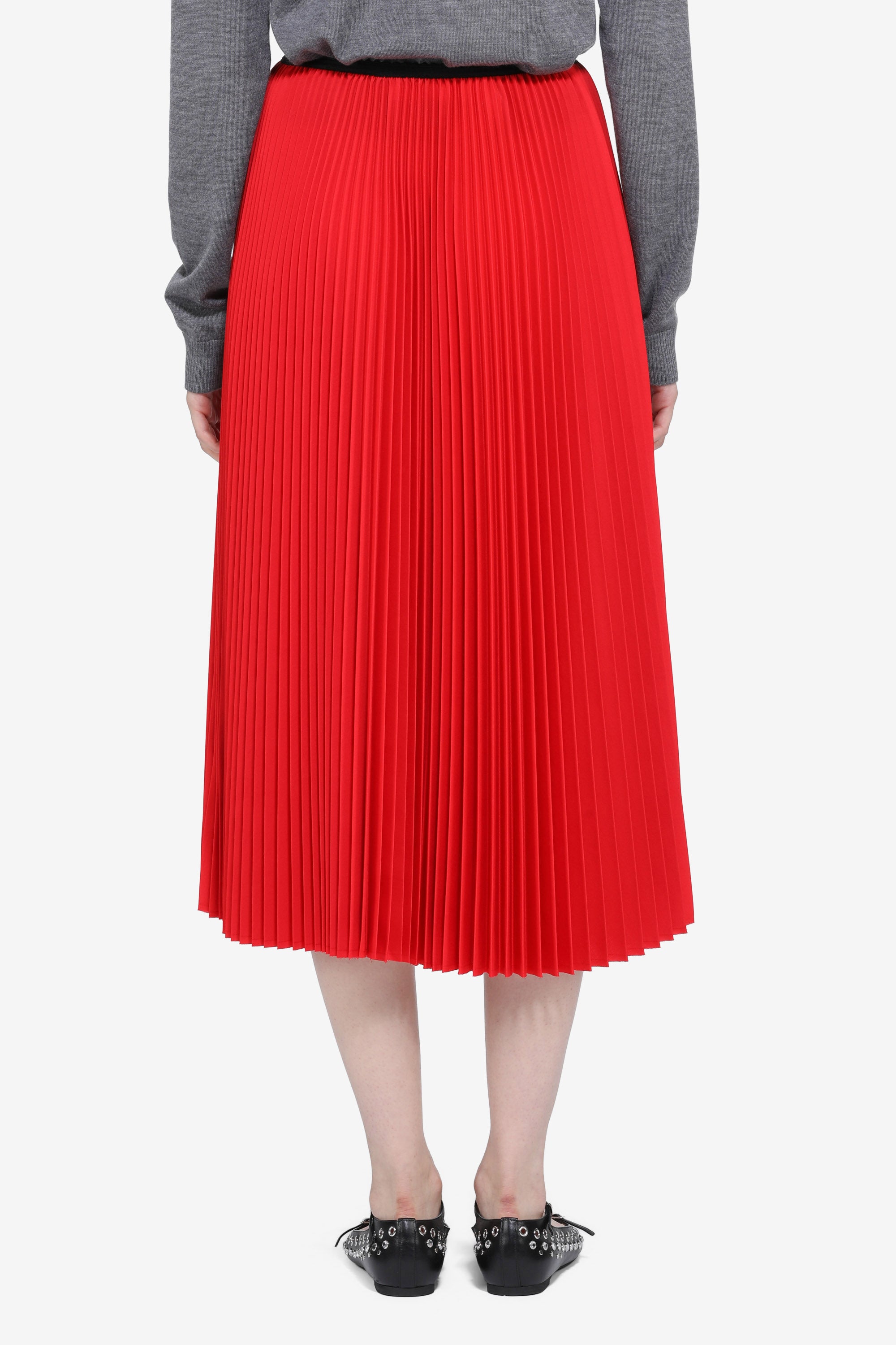 Long pleated skirt