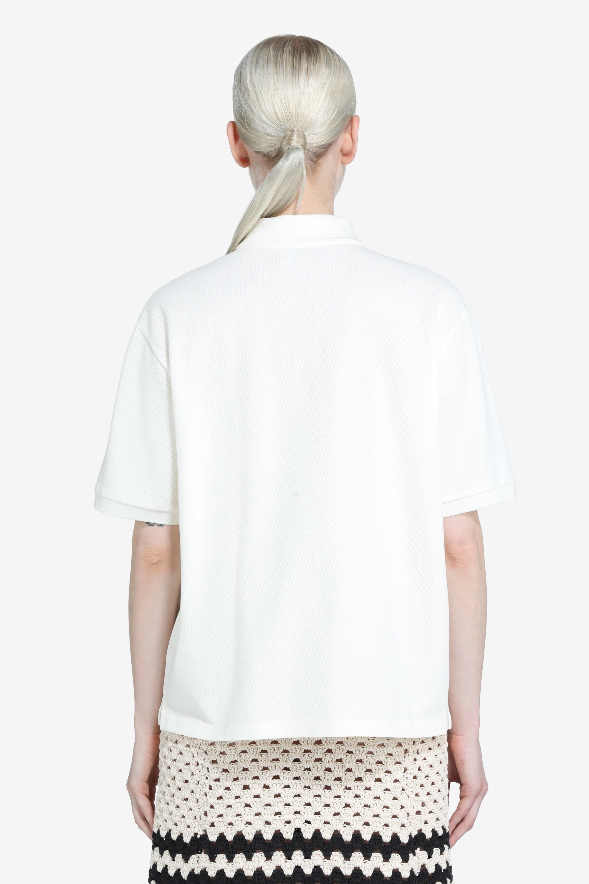 Short-sleeved polo shirt with logo