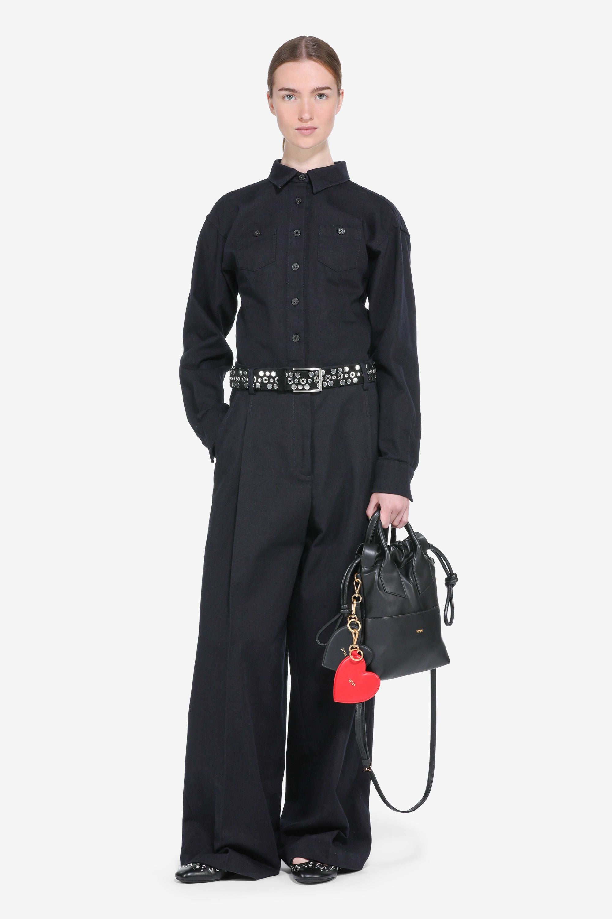 Denim shirt with pockets