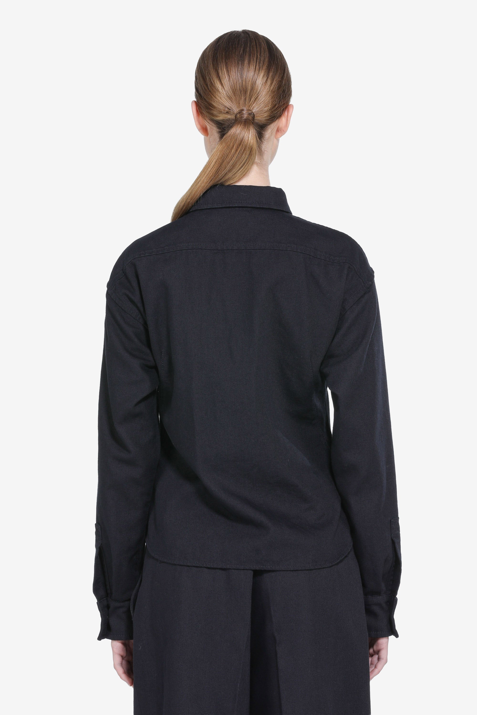 Denim shirt with pockets