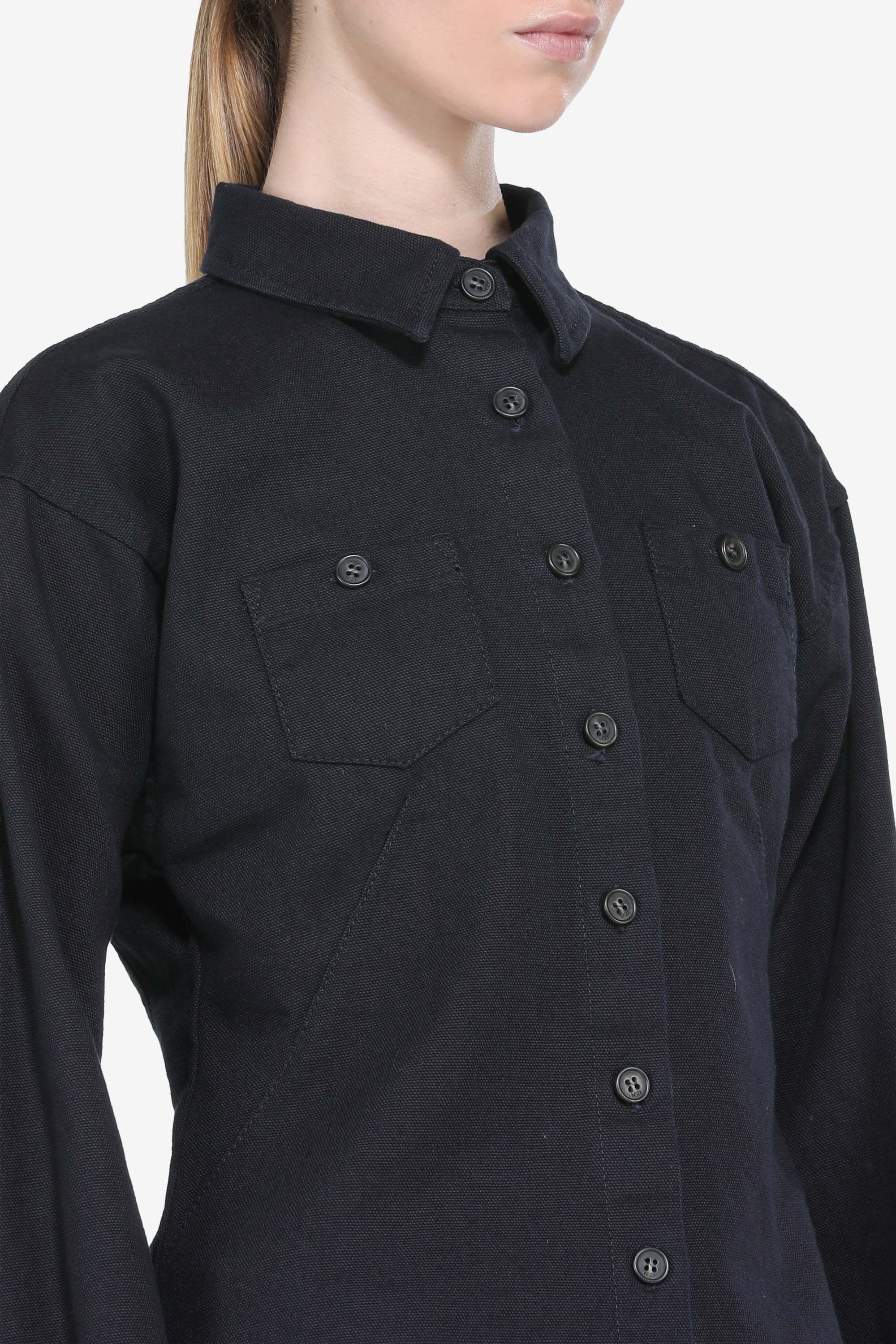 Denim shirt with pockets