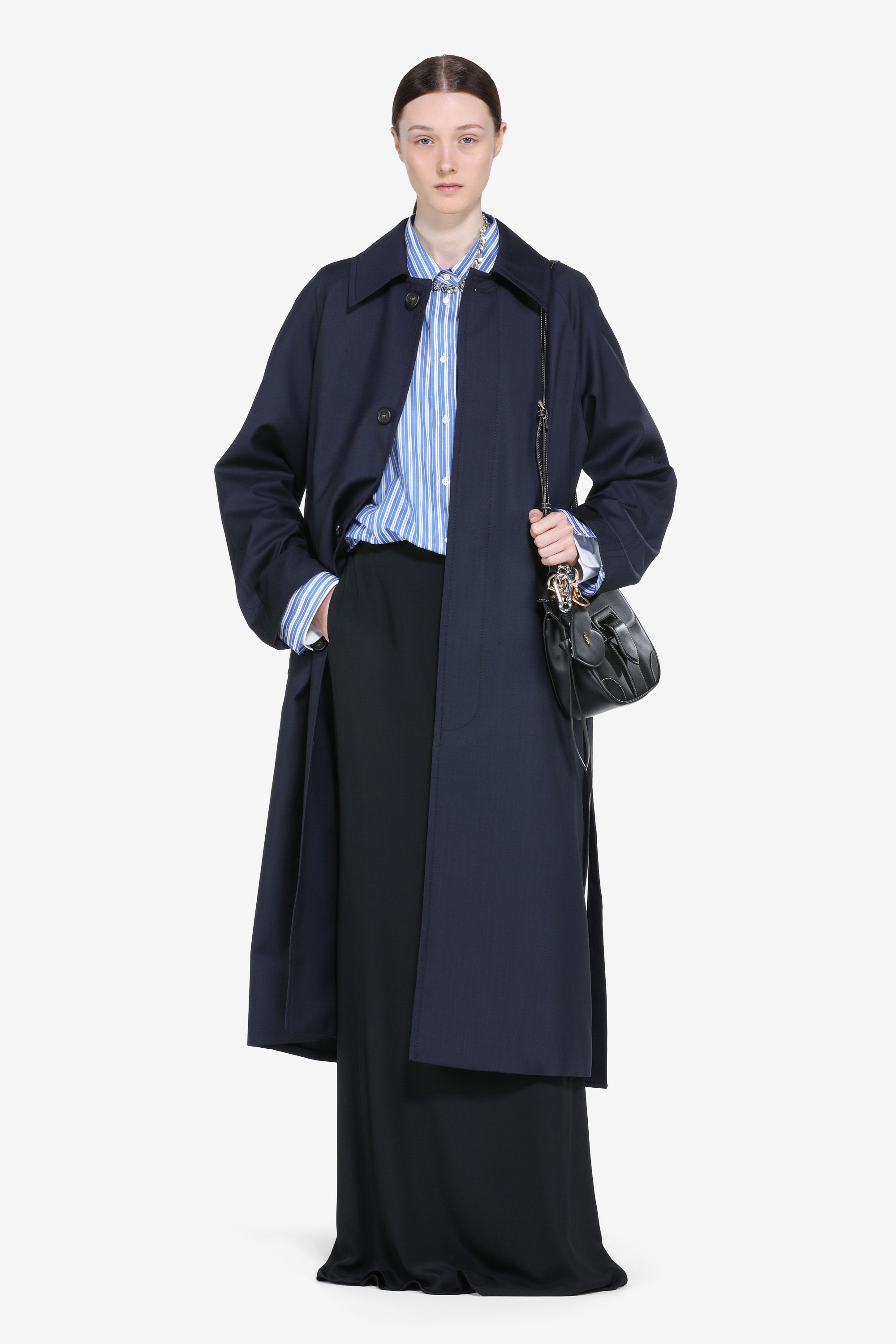 Camicia over a righe