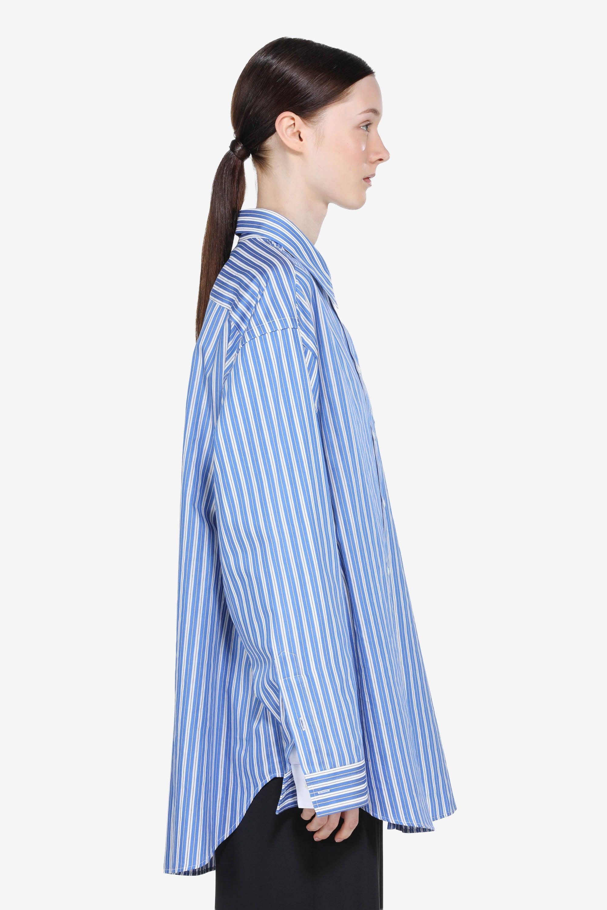 Camicia over a righe