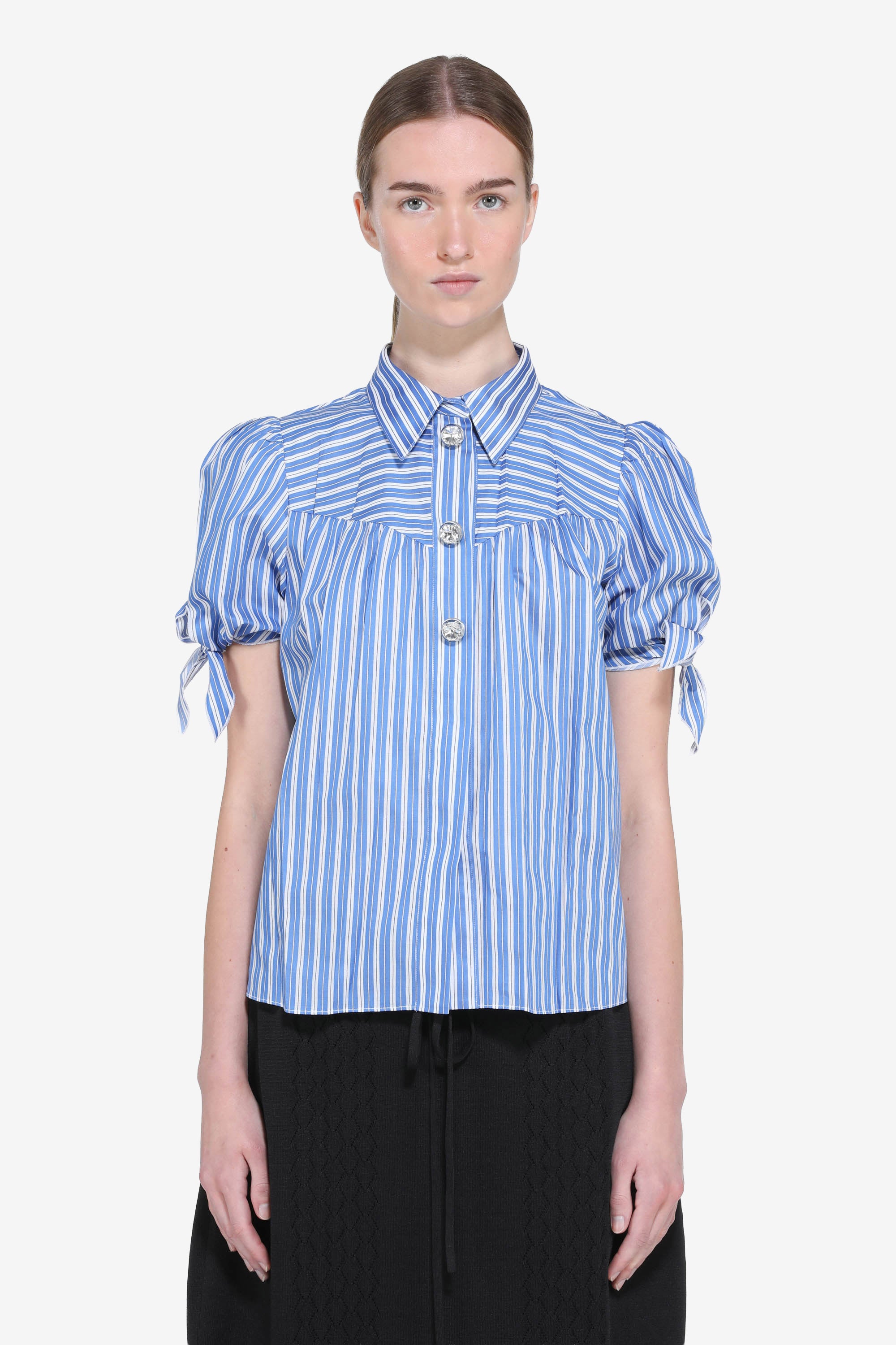 Camicie a righe maniche corte