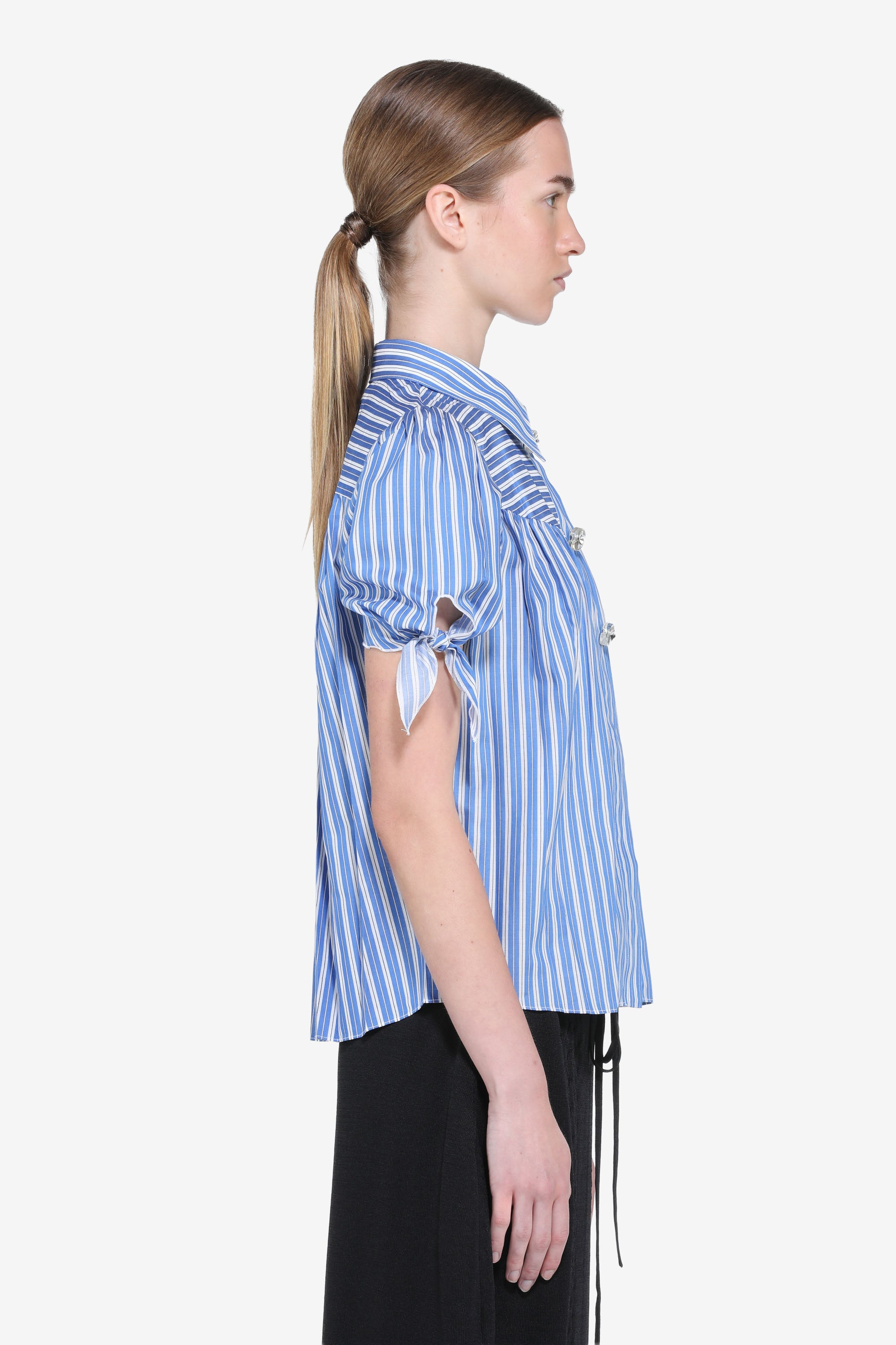 Camicie a righe maniche corte