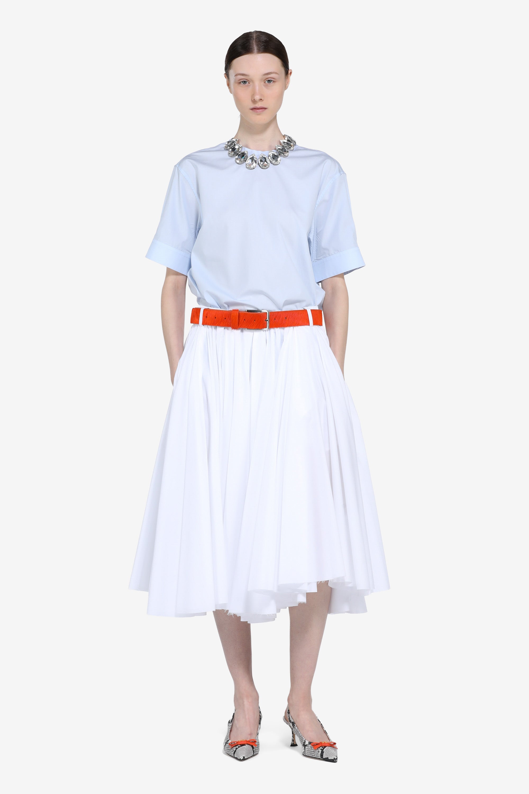 Short-sleeved blouse