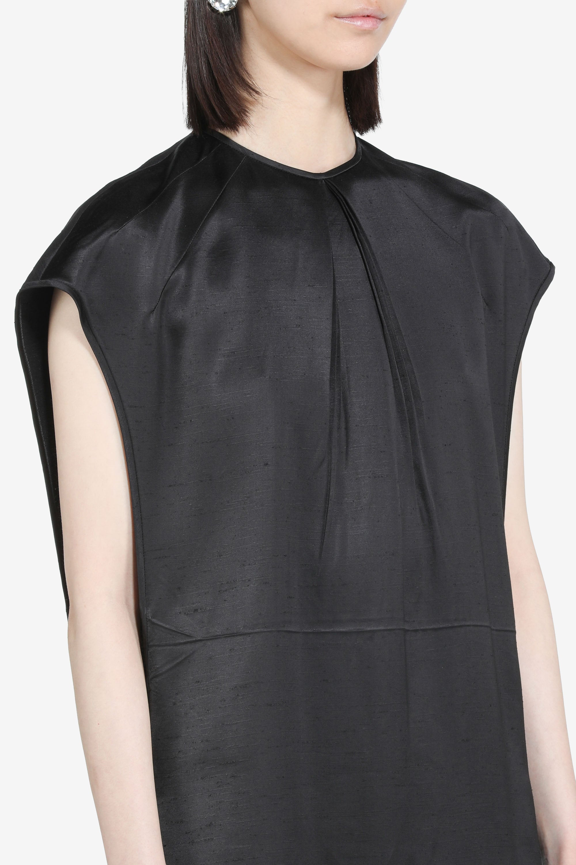 Abito tunica in shantung