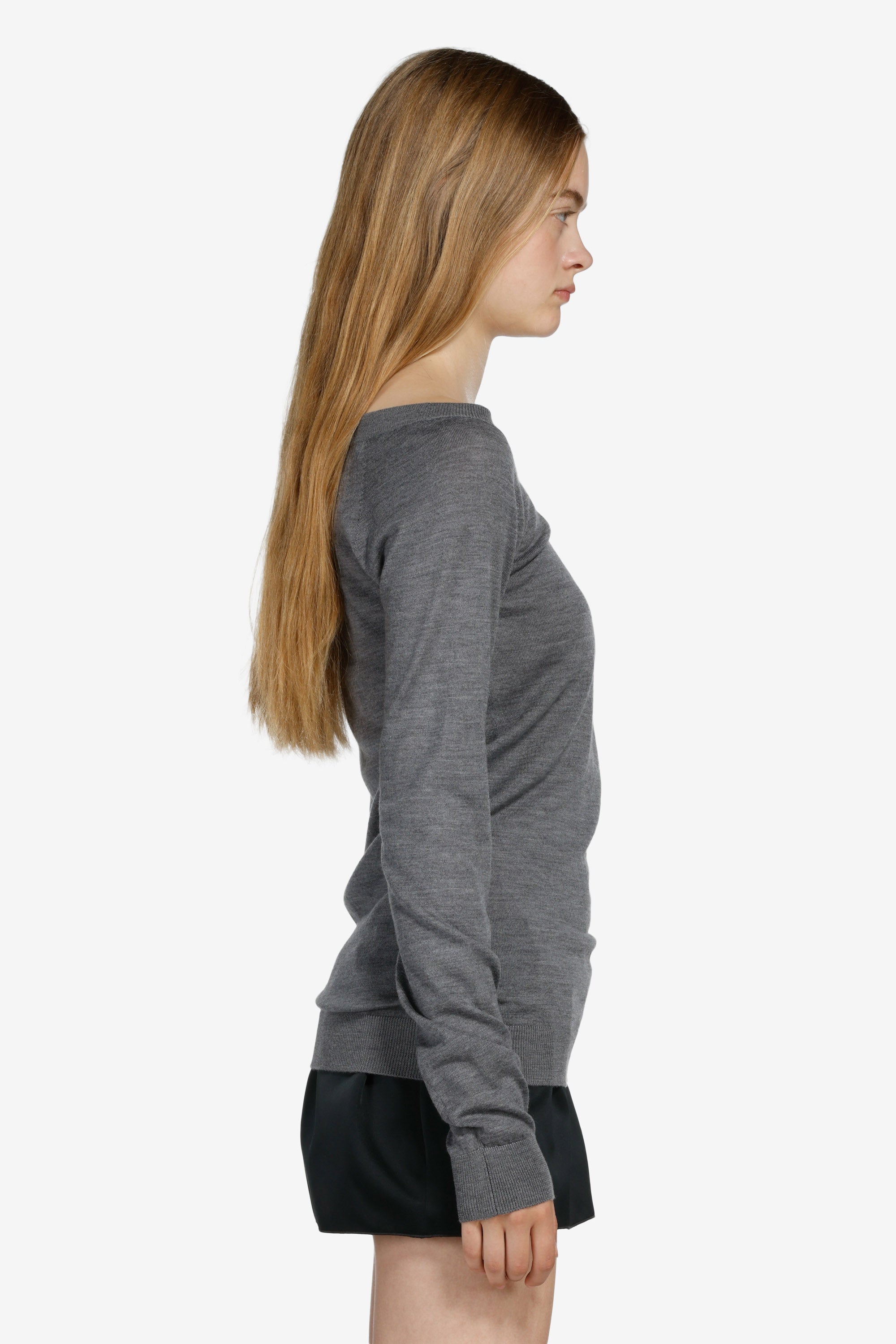 Maglia scollo a barchetta