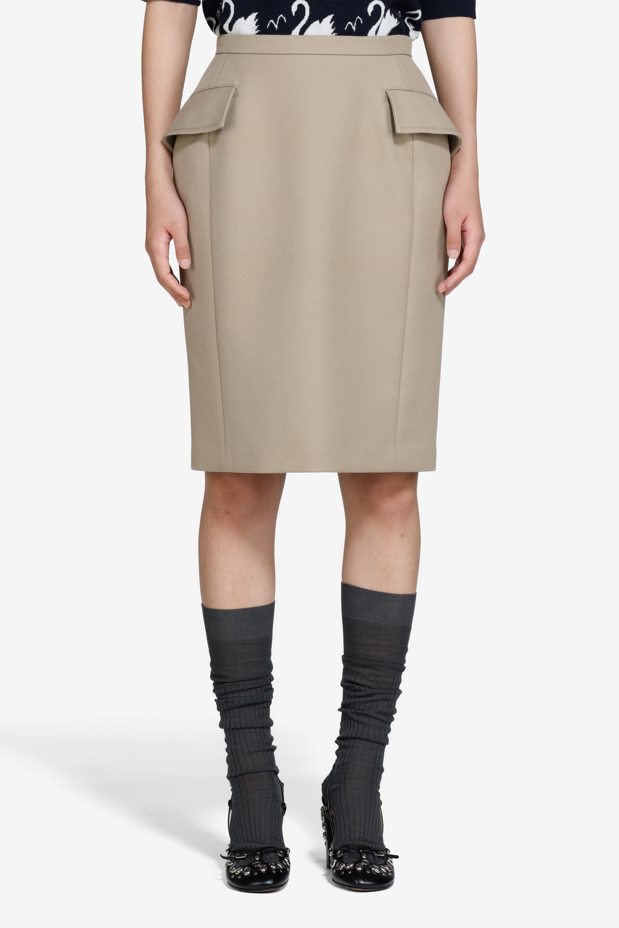 Gonna a tubino al ginocchio