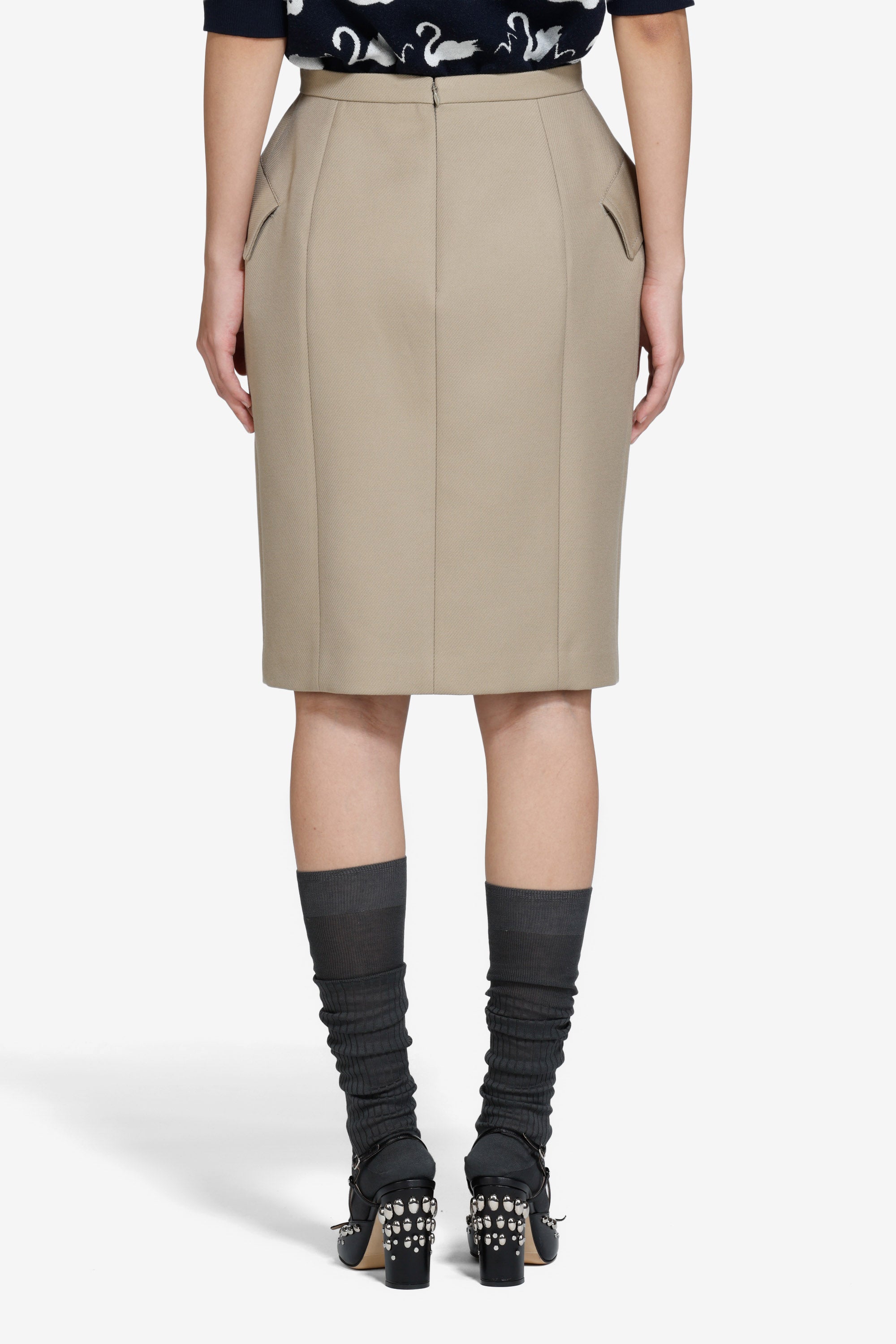 Gonna a tubino al ginocchio