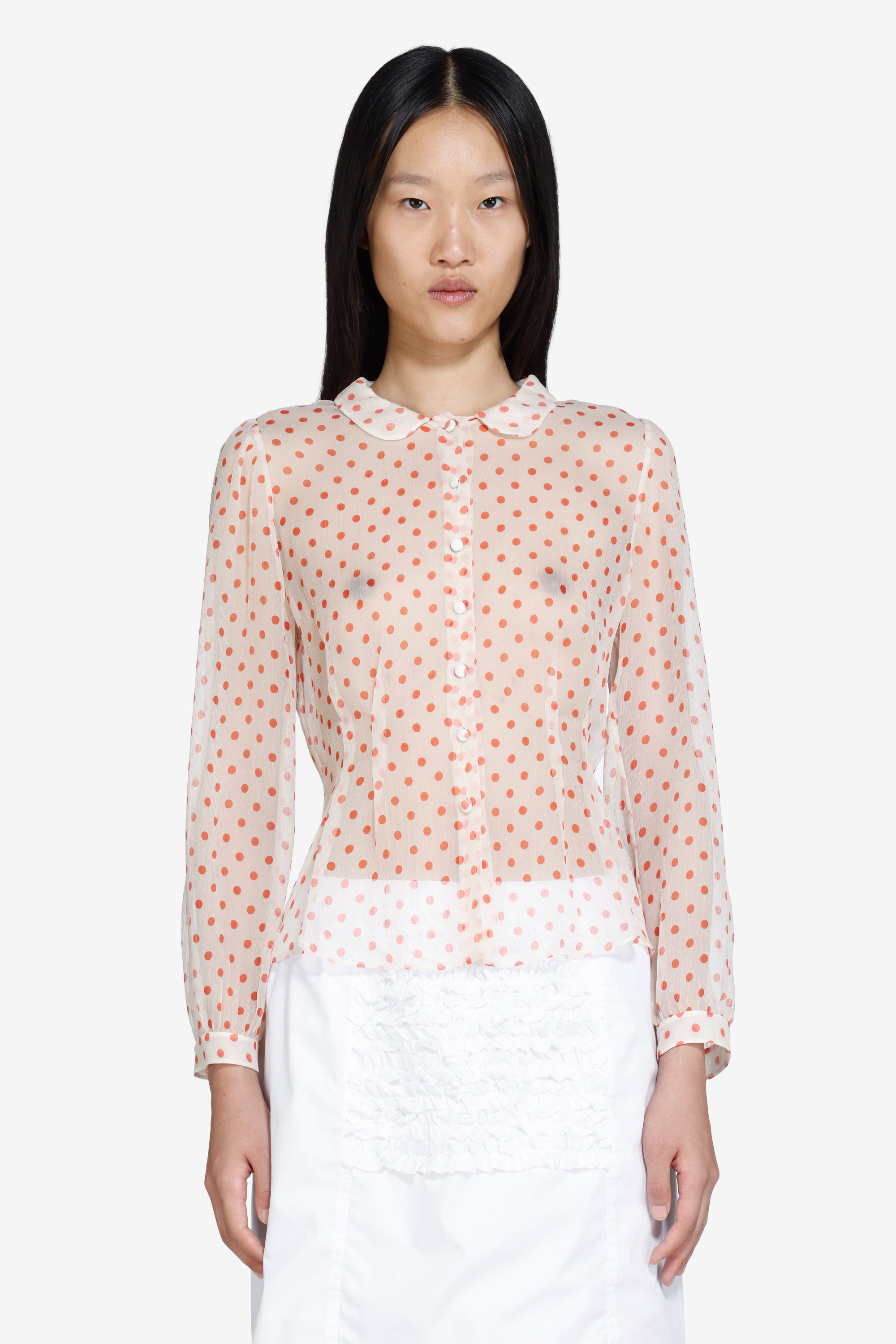 N21 | Sheer Polka Dot Shirt