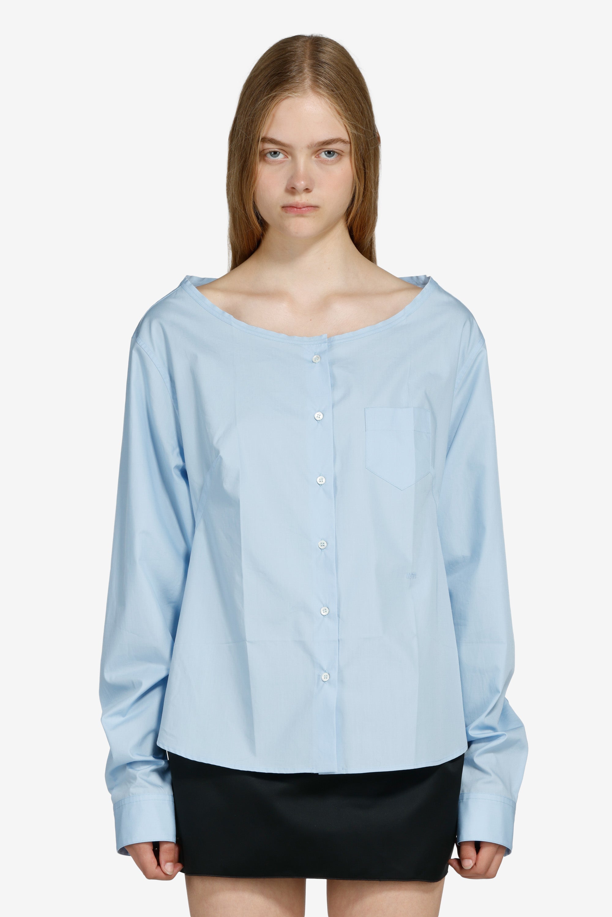 Boat neck shirt