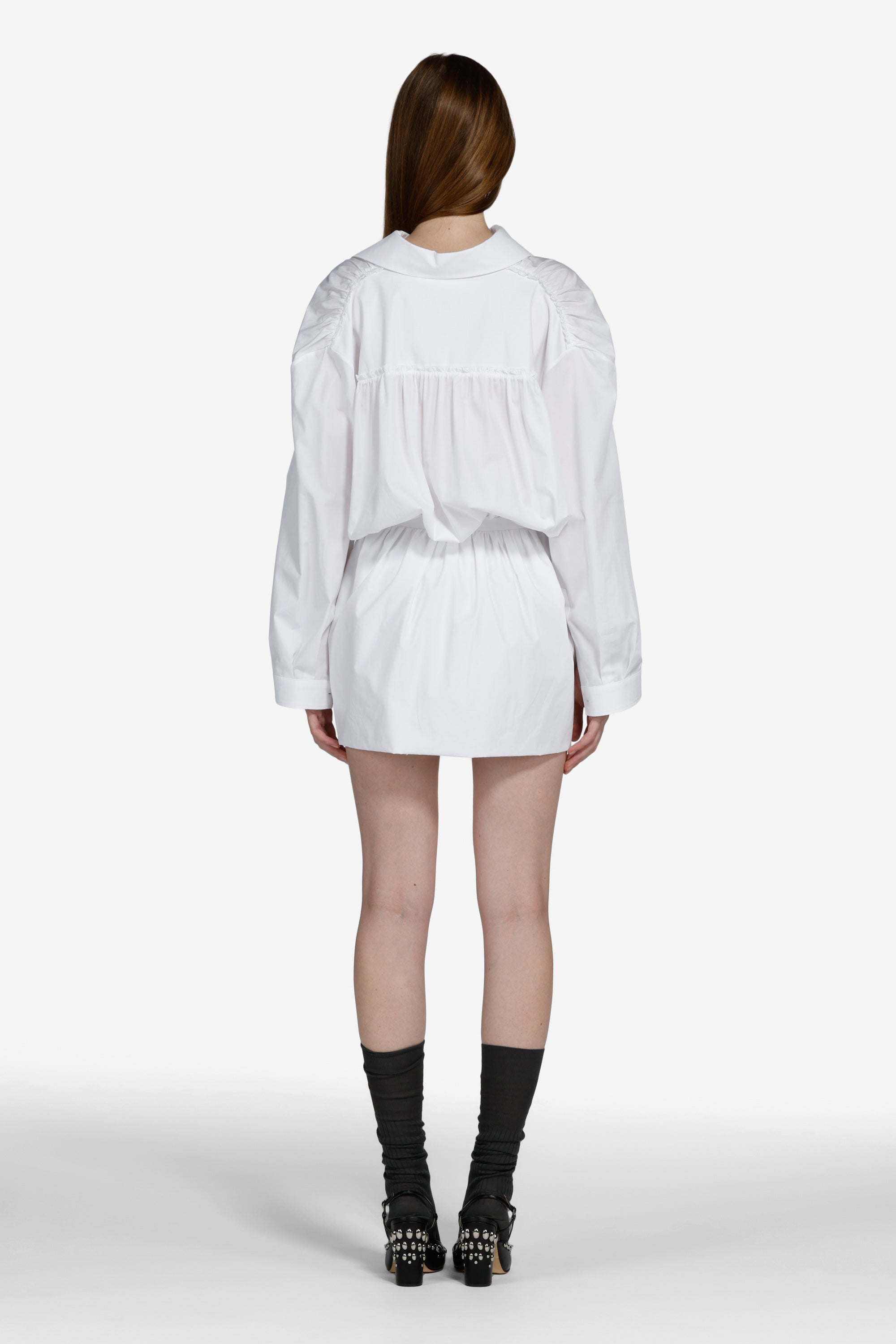 Camicia vestito con elastico in vita