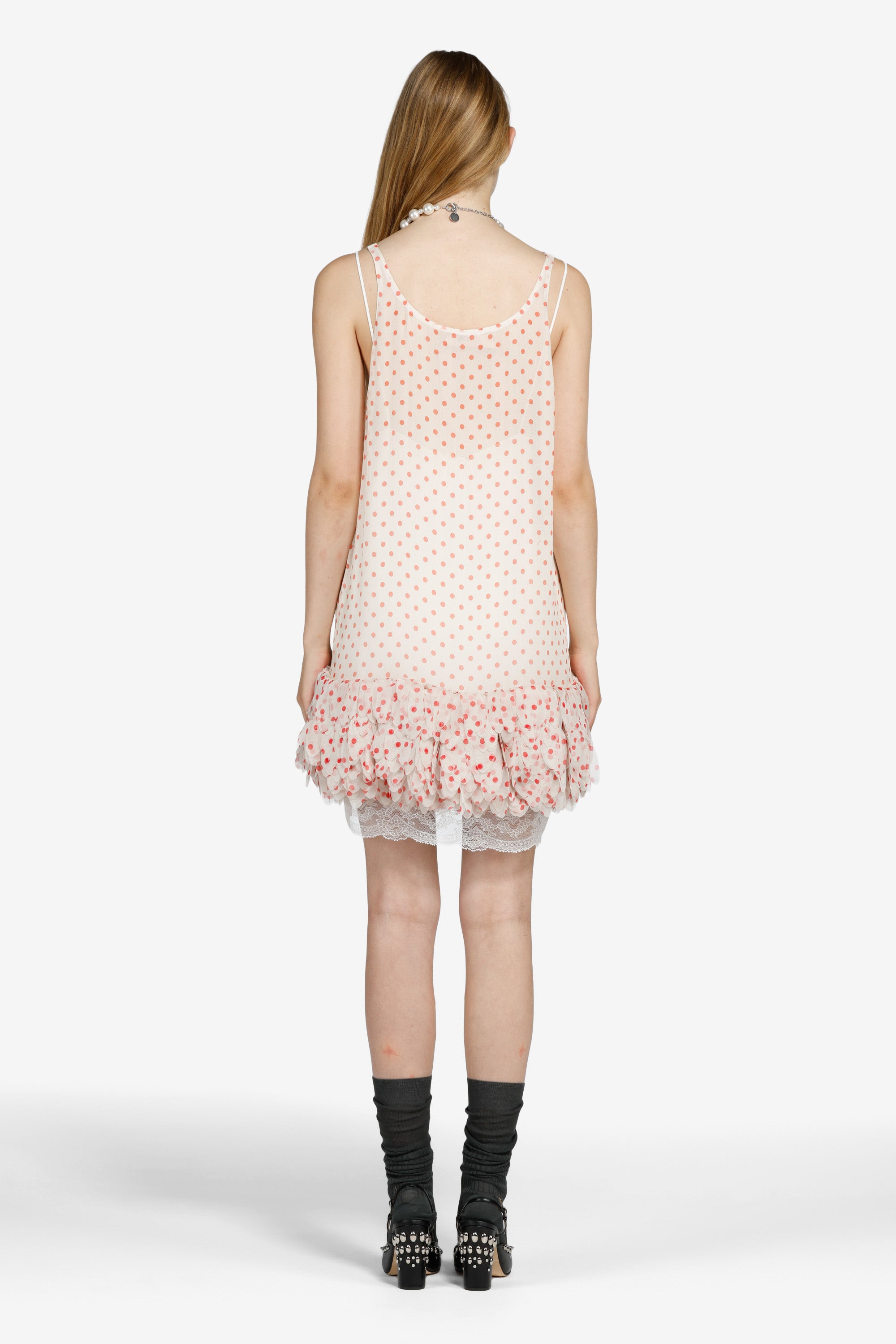 Vestito corto a pois