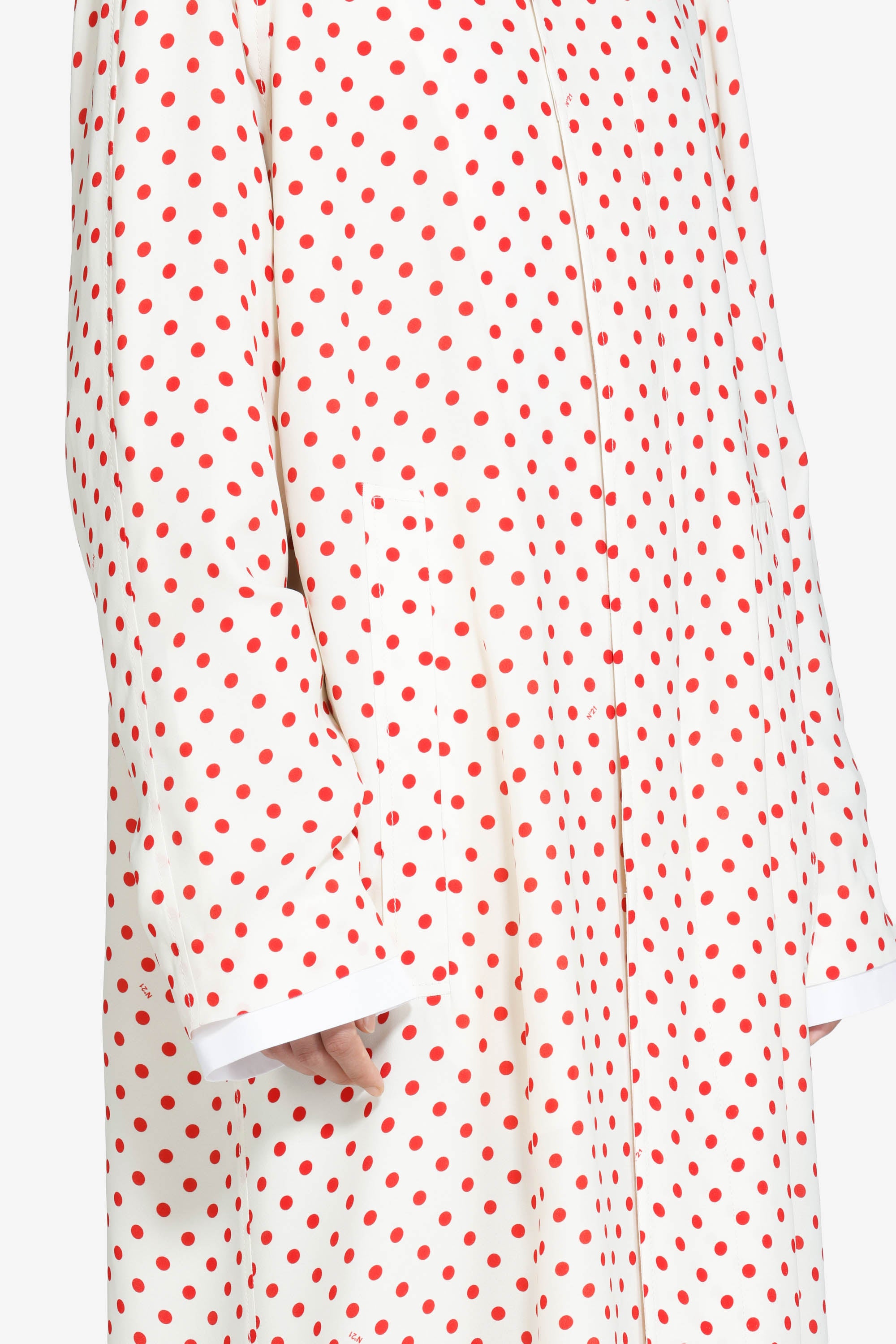 Cappotto lungo a pois