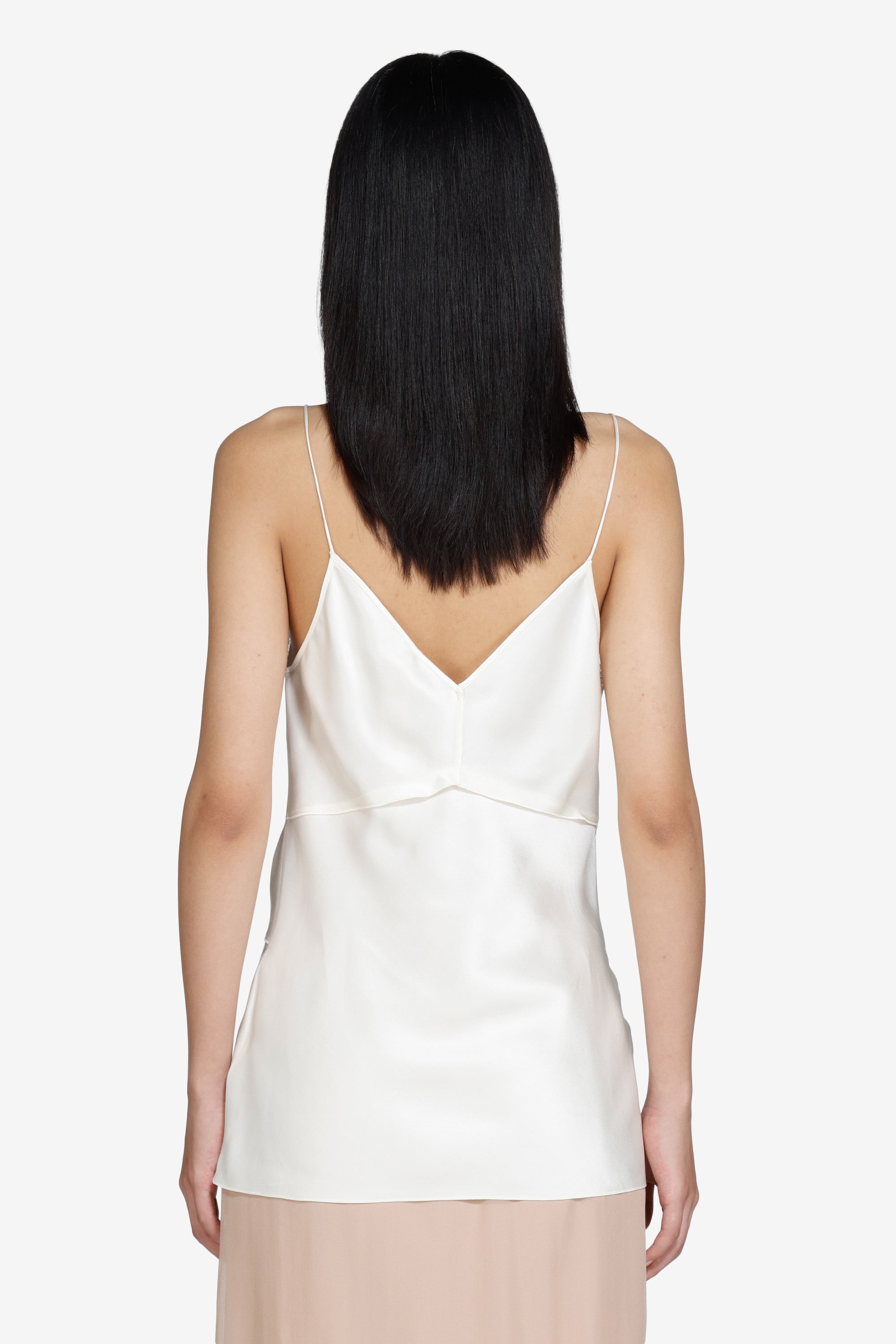Scoop neck camisole with thin straps