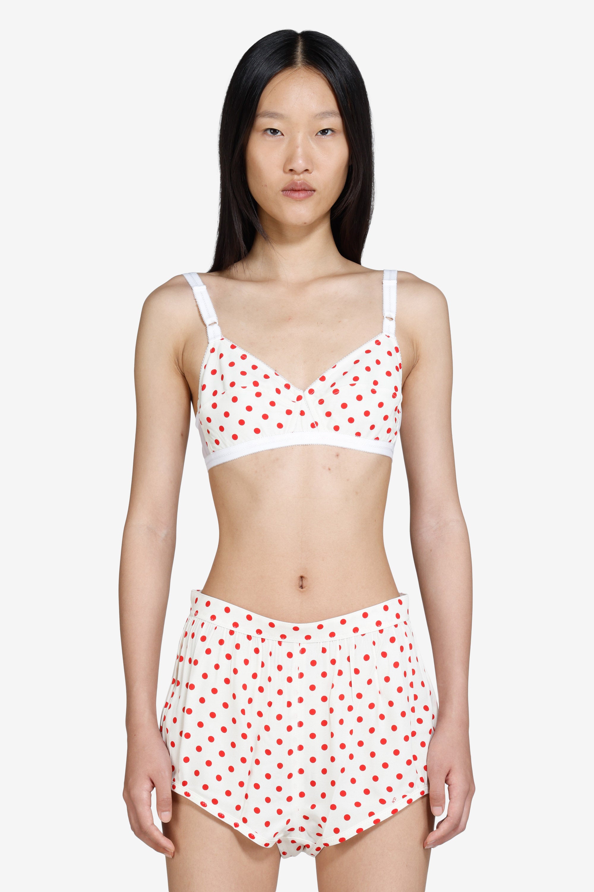 Reggiseno con stampa a pois