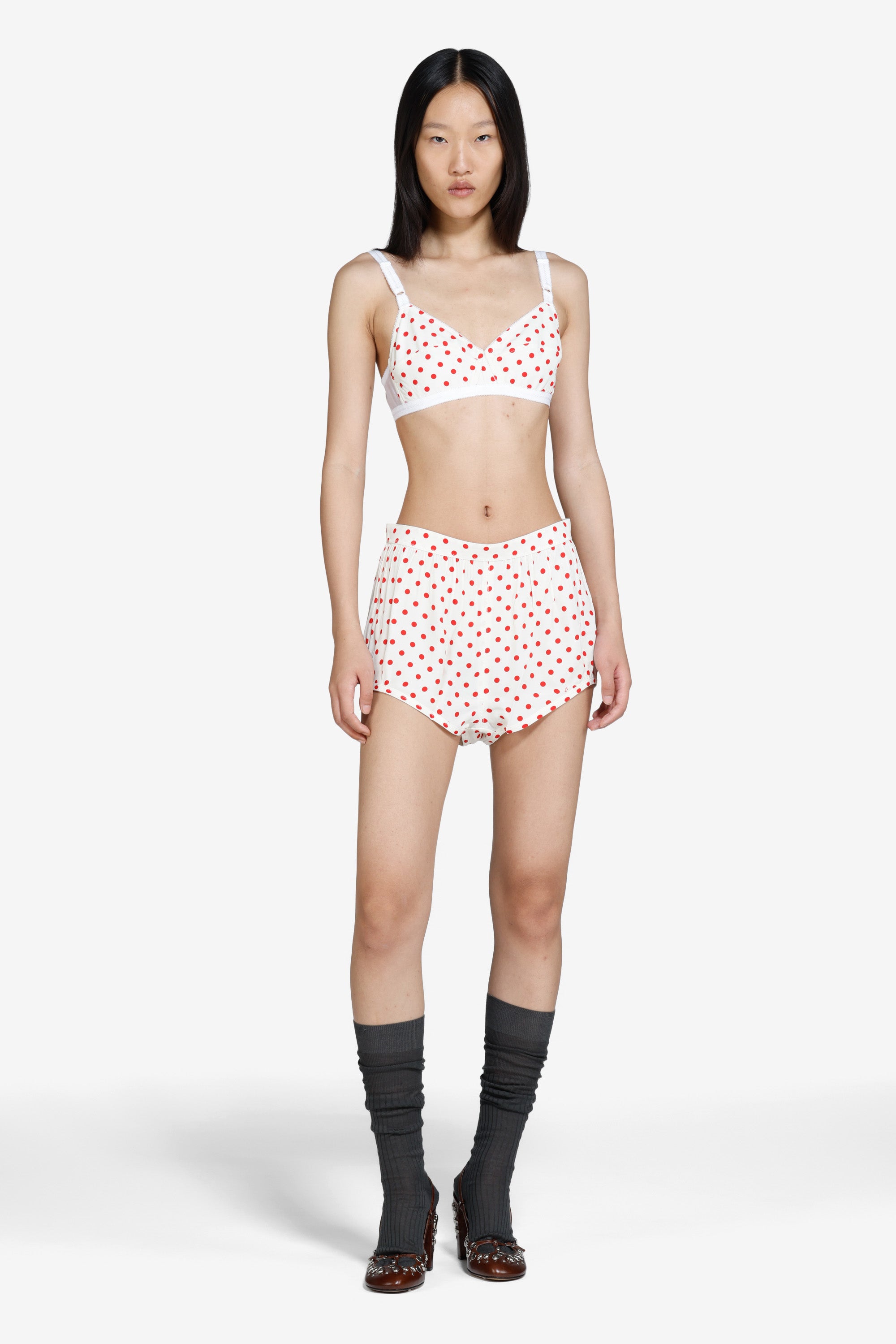 Reggiseno con stampa a pois