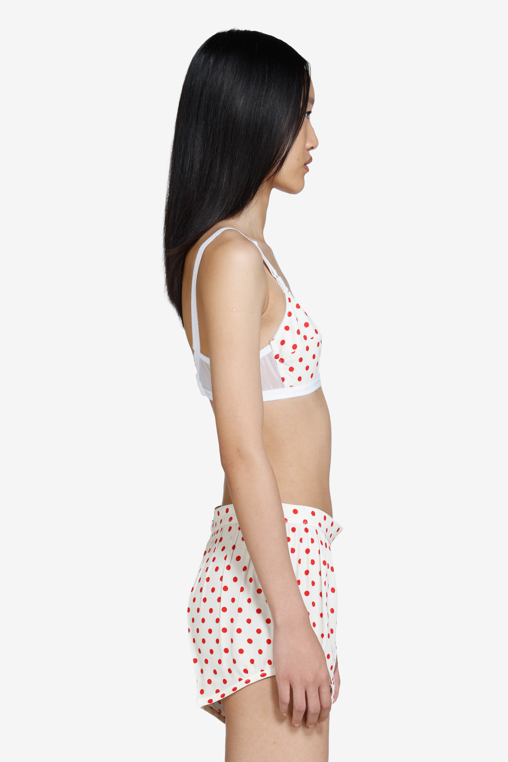 Reggiseno con stampa a pois