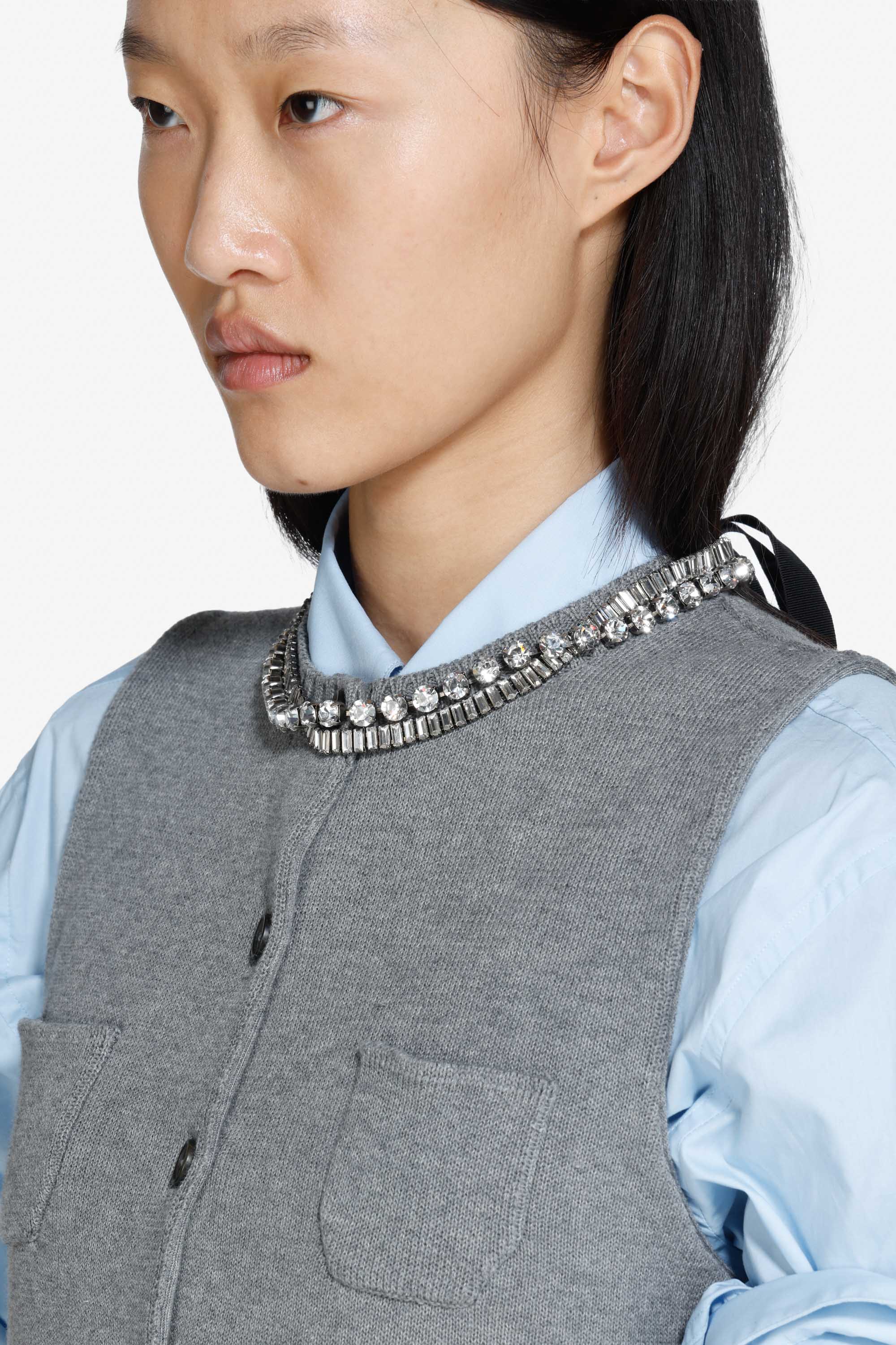 Necklace with crystals