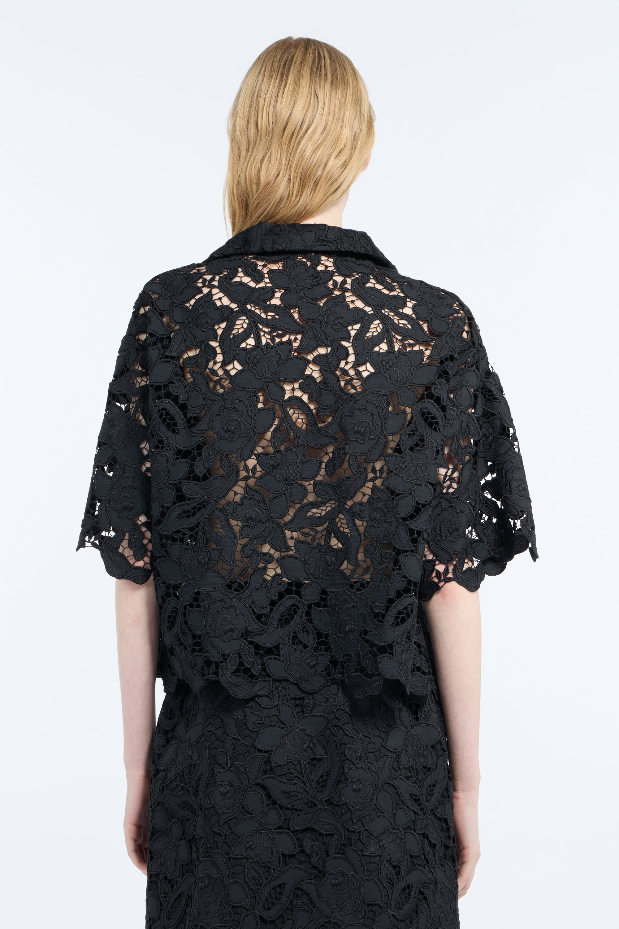 Lace bowling shirt