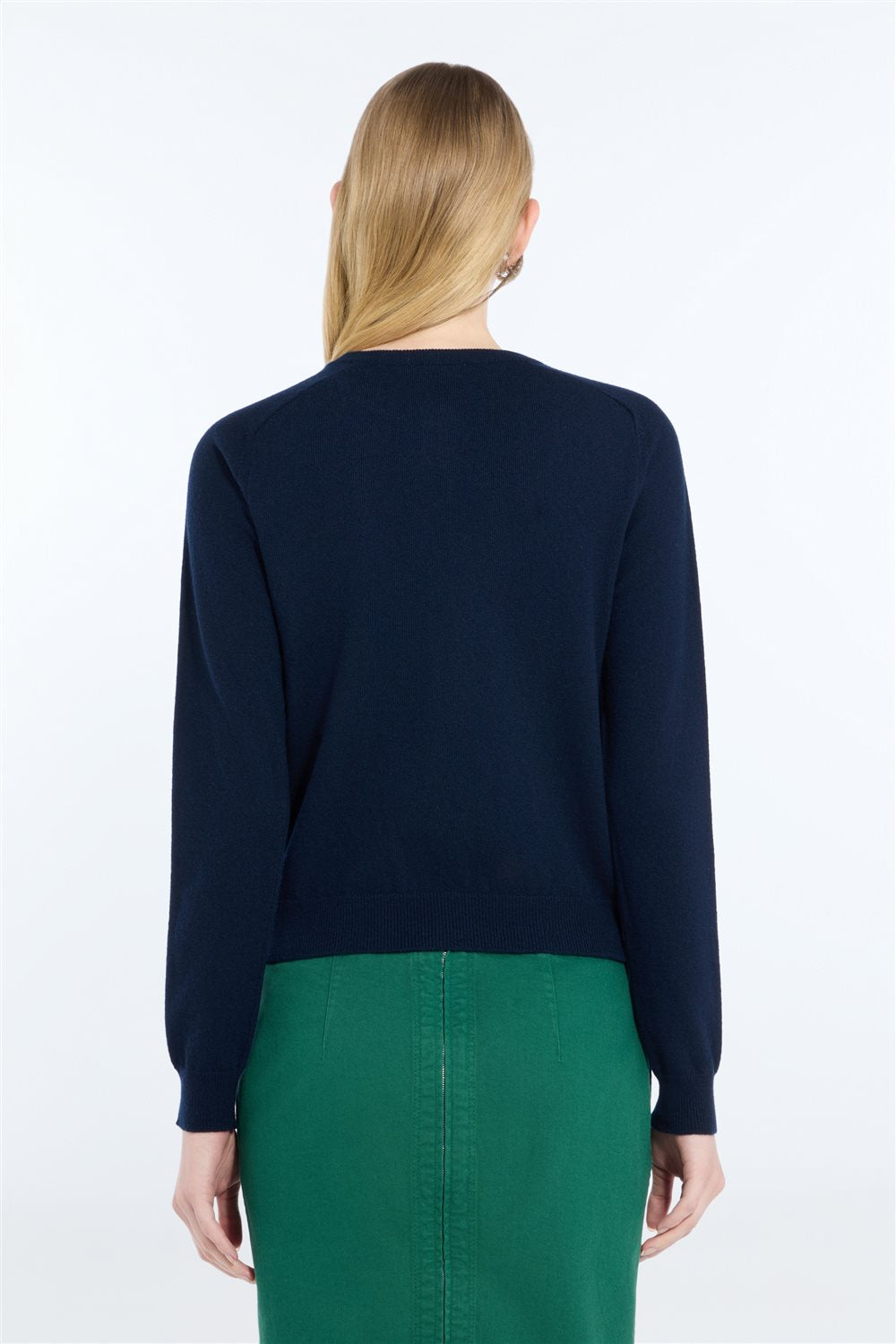 Wool cardigan with jewel embellishment