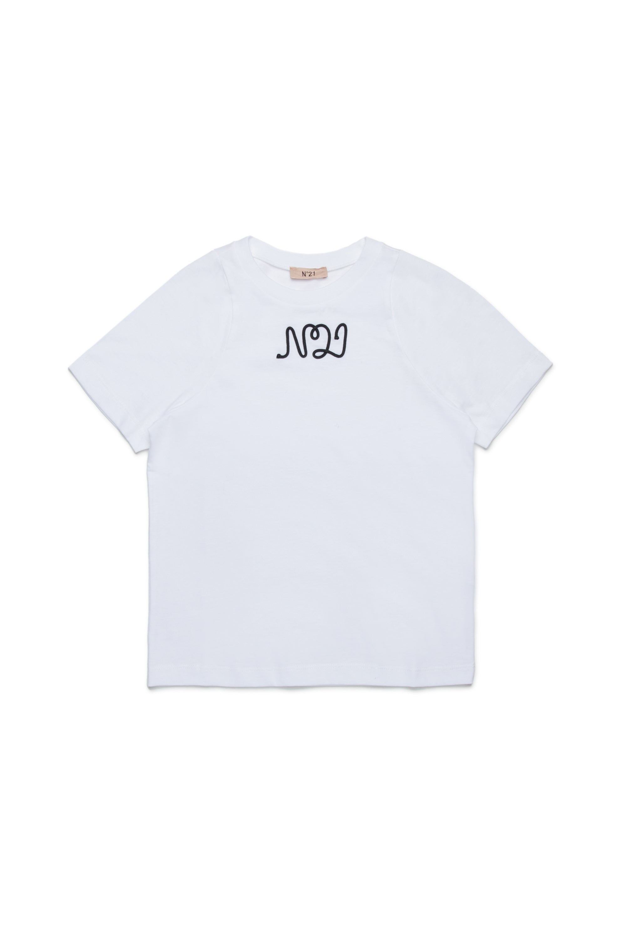 Cotton jersey T-shirt with cursive logo