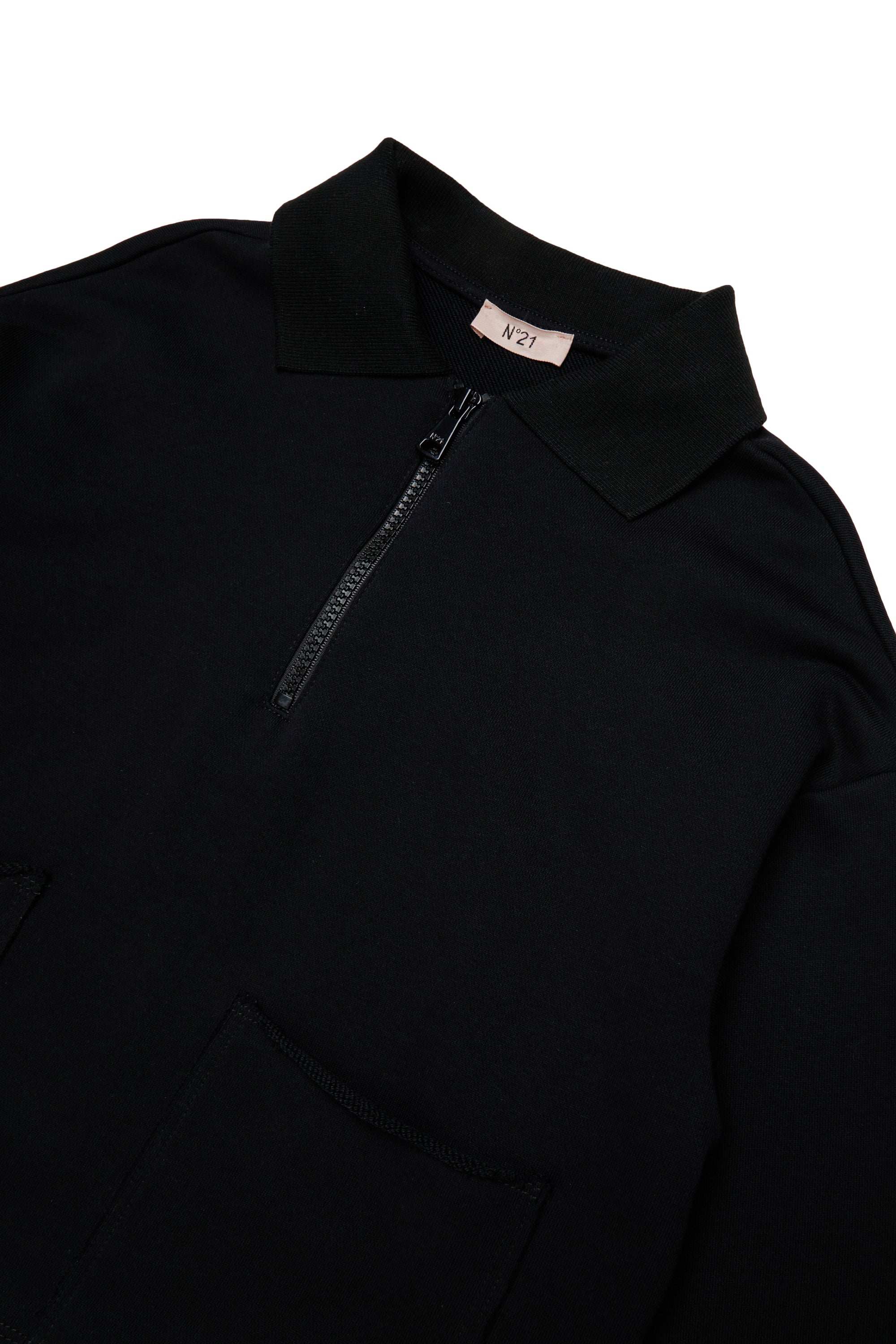 Zip-up sweatshirt with I Love N°21 print