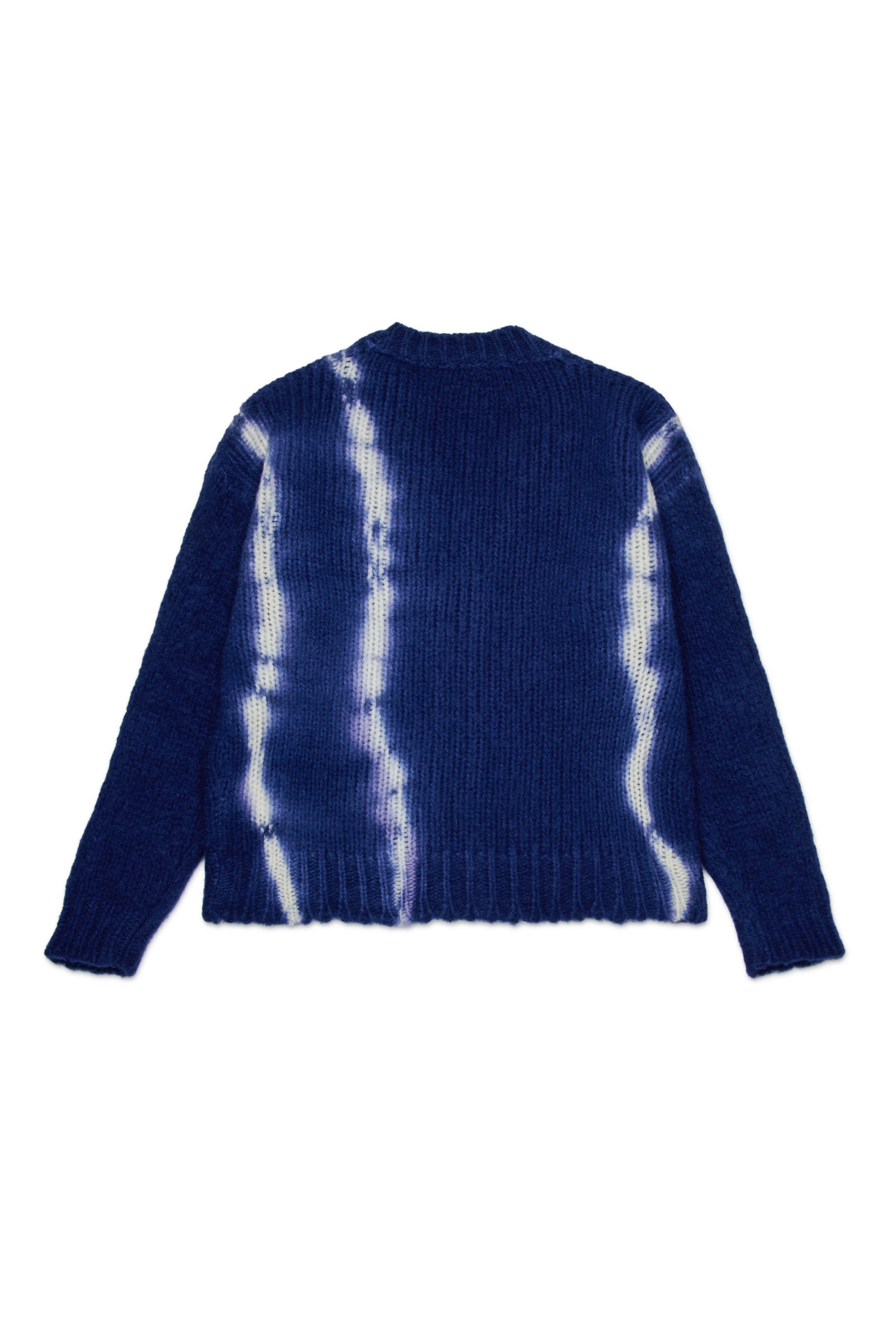 Tie-dye wool cardigan