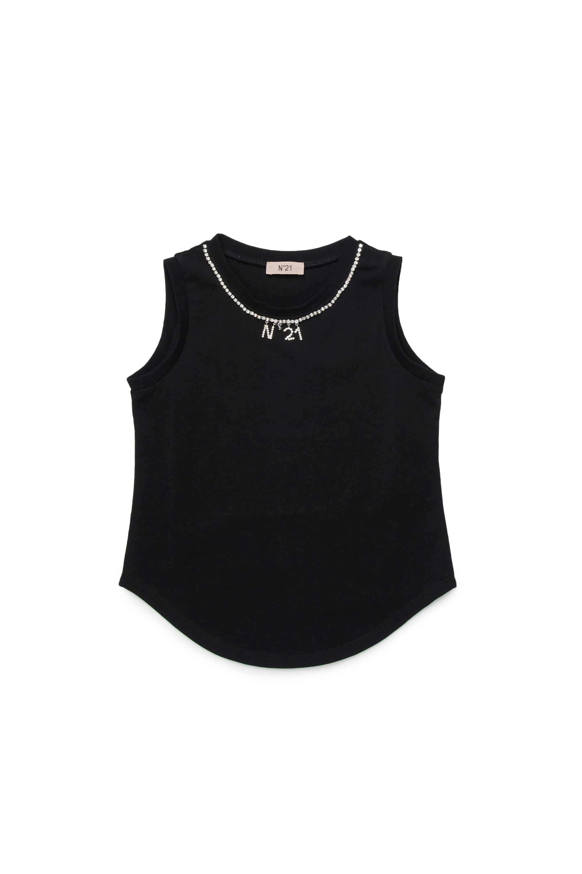 Tank top with N°21 jewel logo
