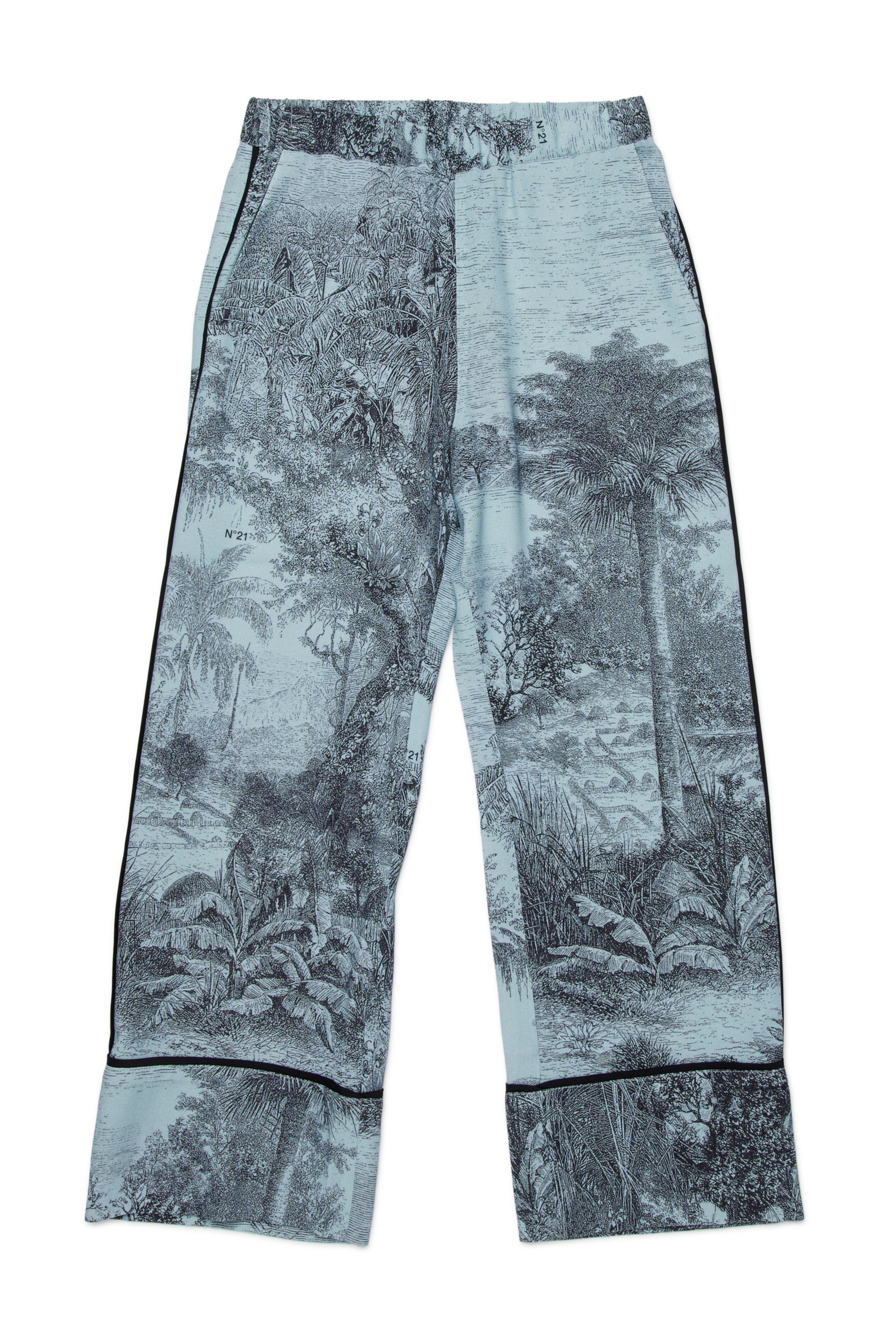 Printed pajama trousers