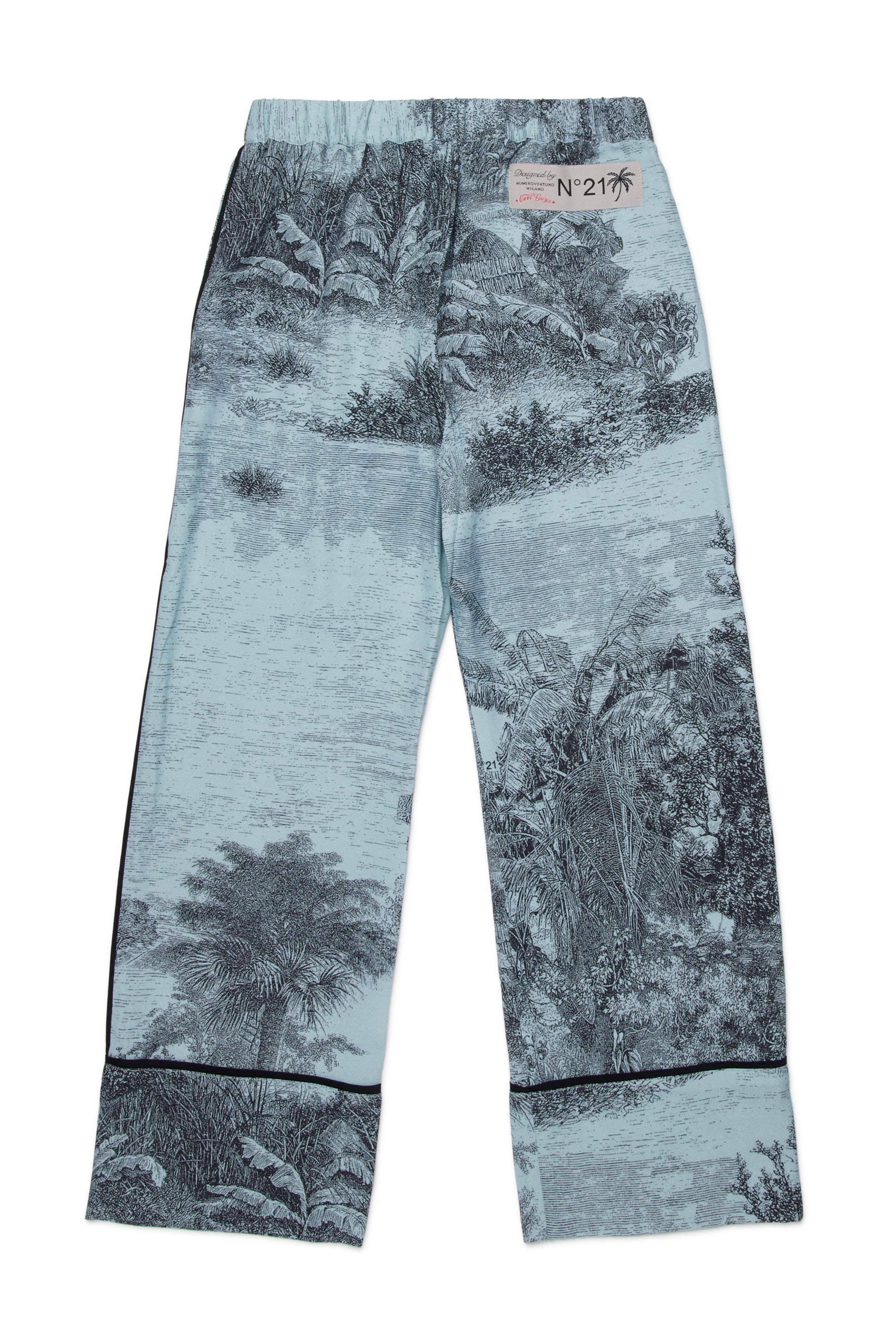 Printed pajama trousers