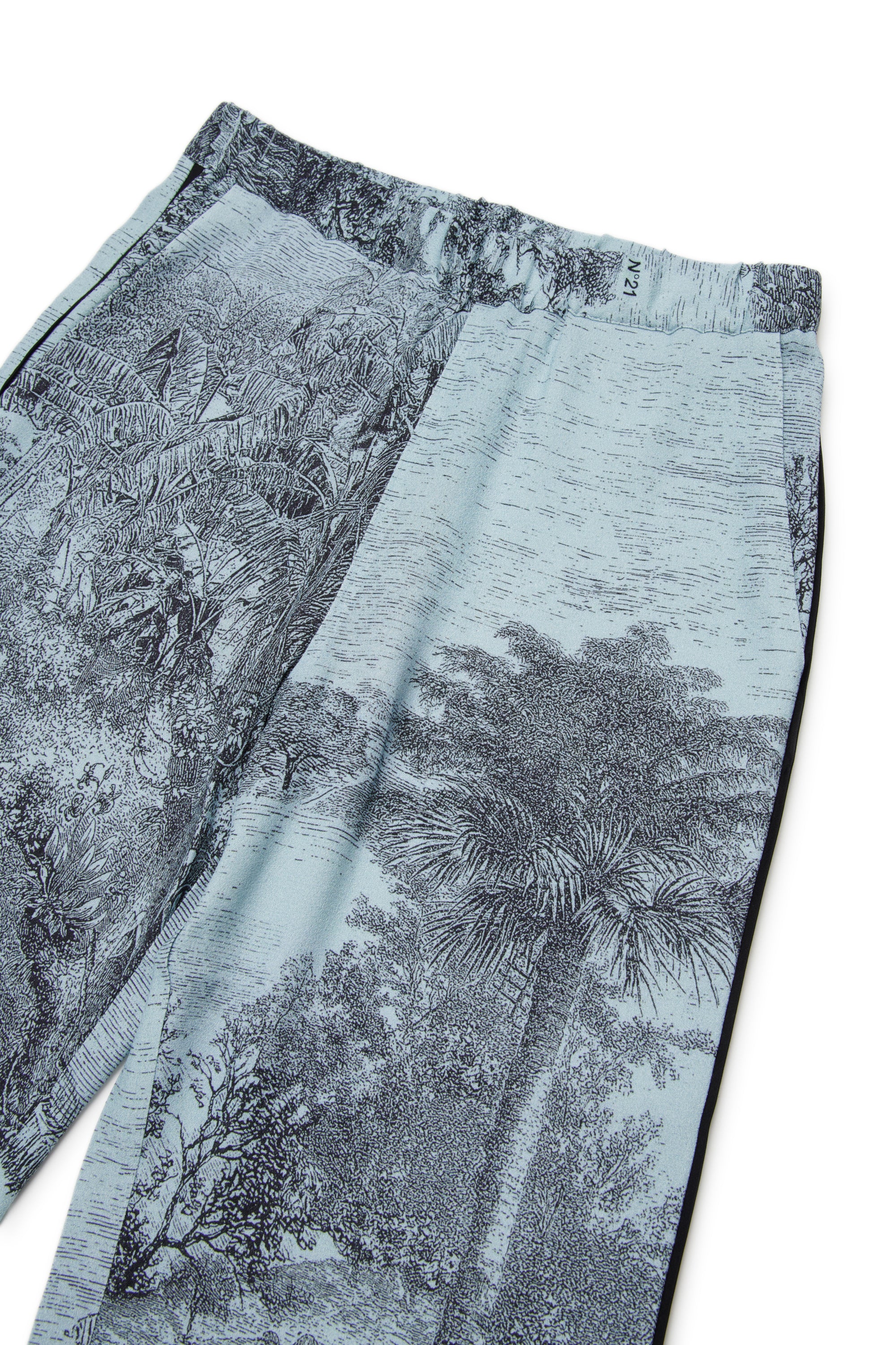 Printed pajama trousers