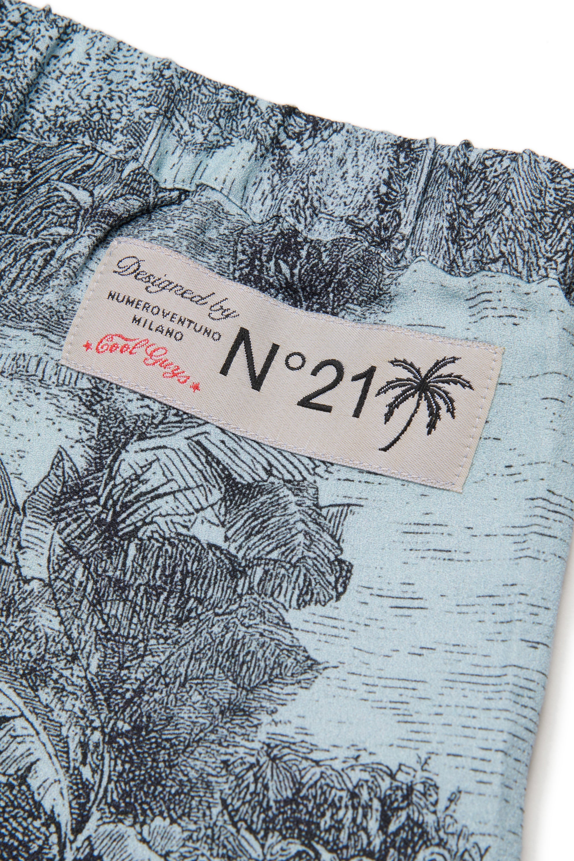 Printed pajama trousers