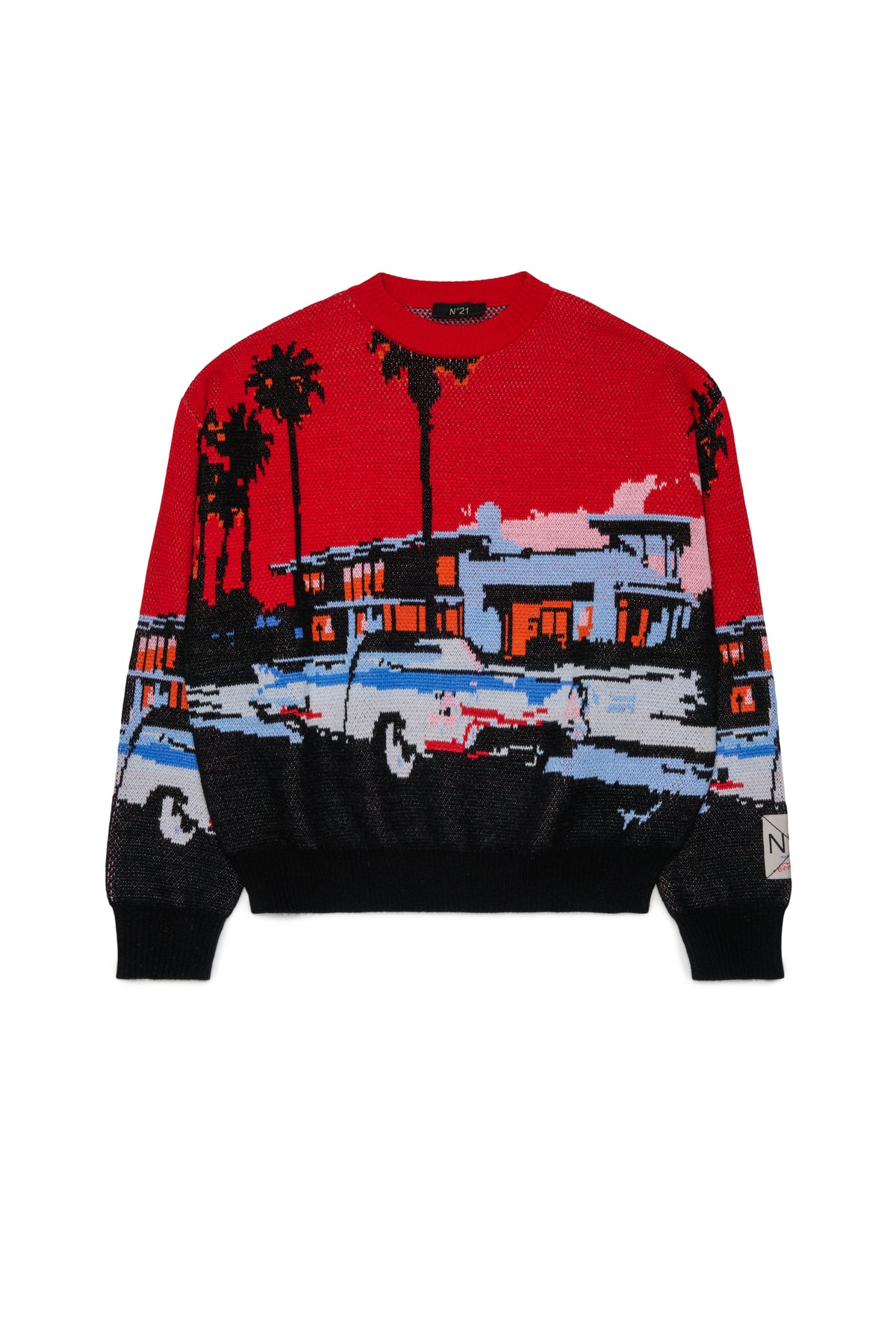 MAGLIONE STAMPA JACQUARD