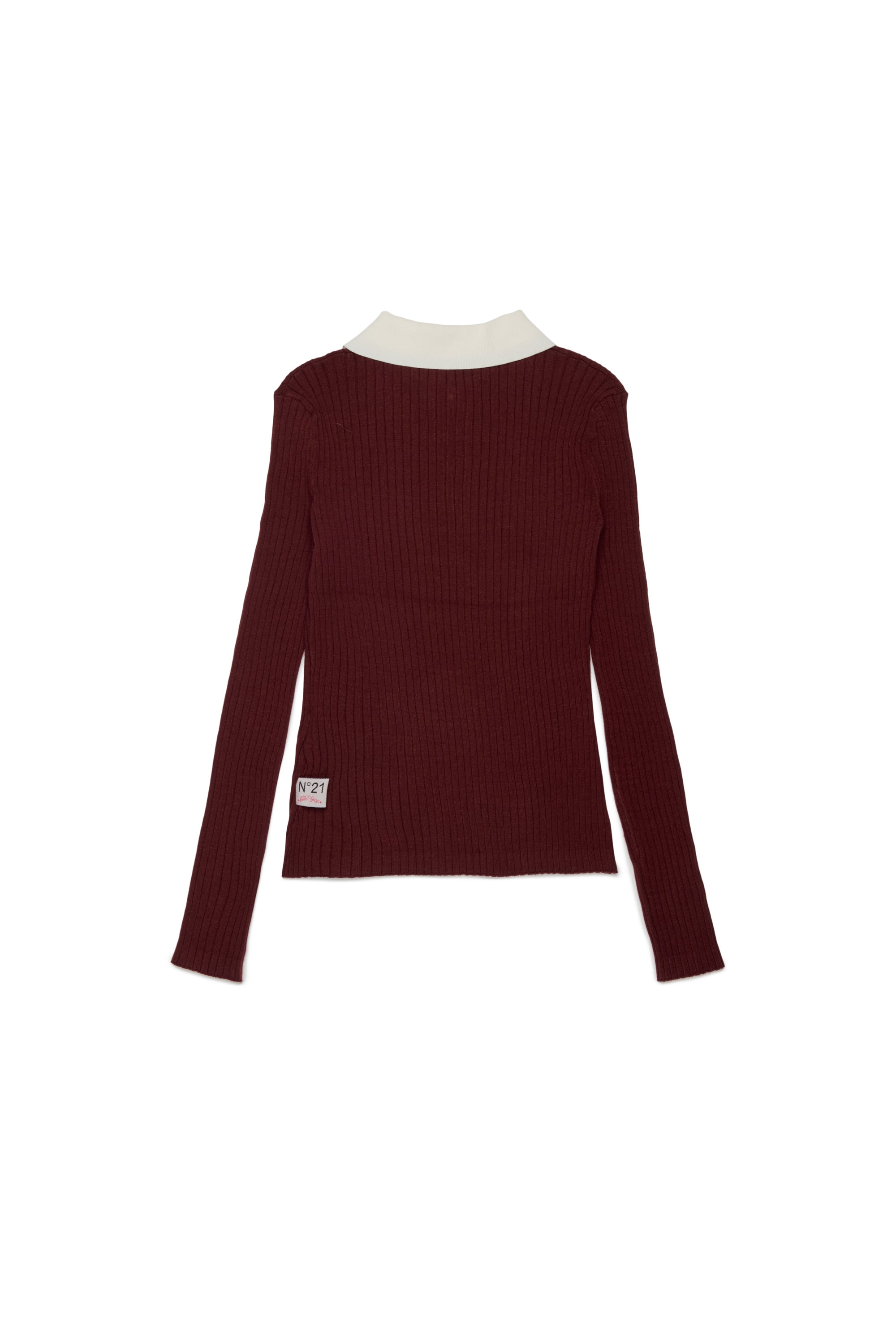 KNITTED POLO SHIRT WITH JEWEL BUTTON