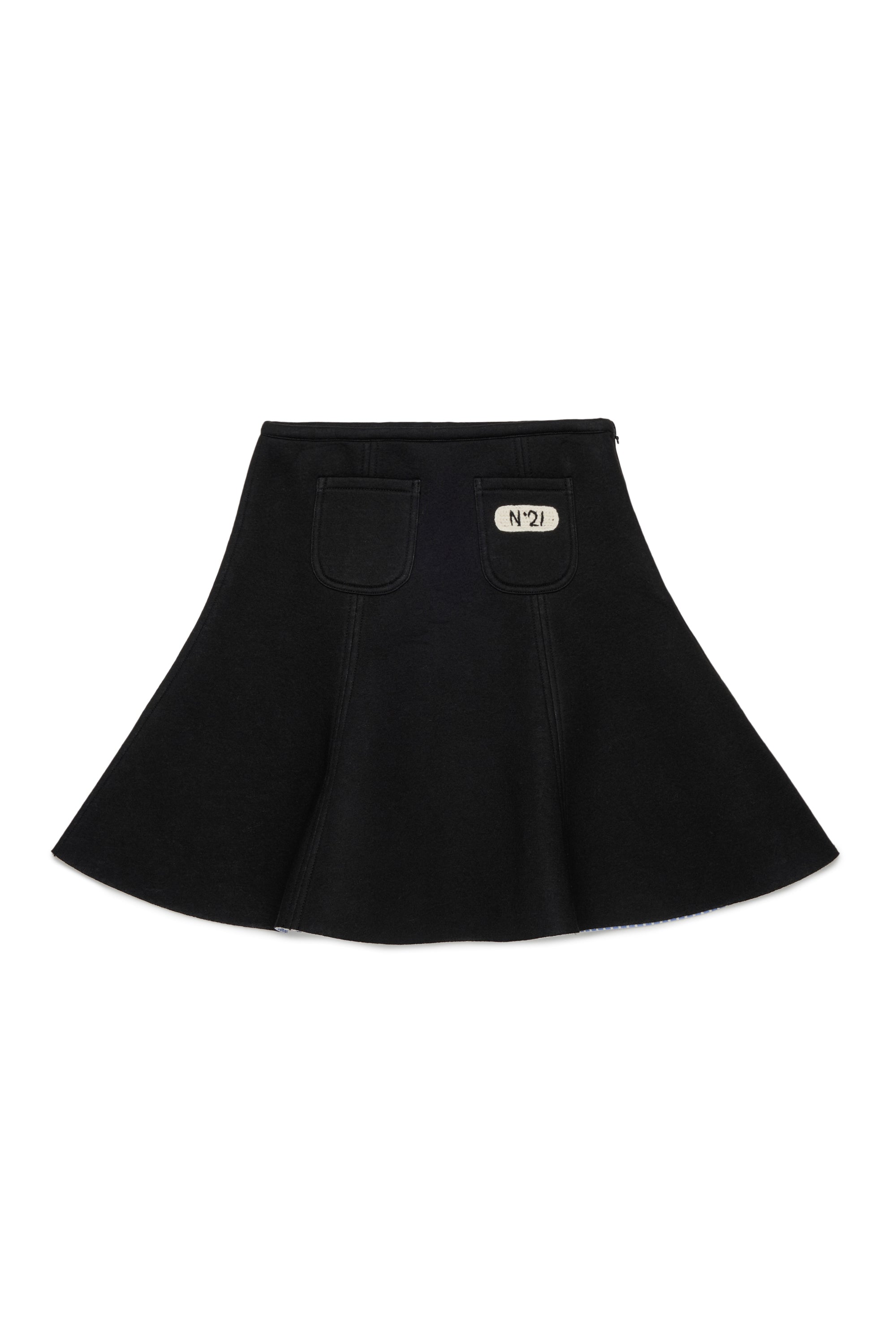FLARED FELT SKIRT