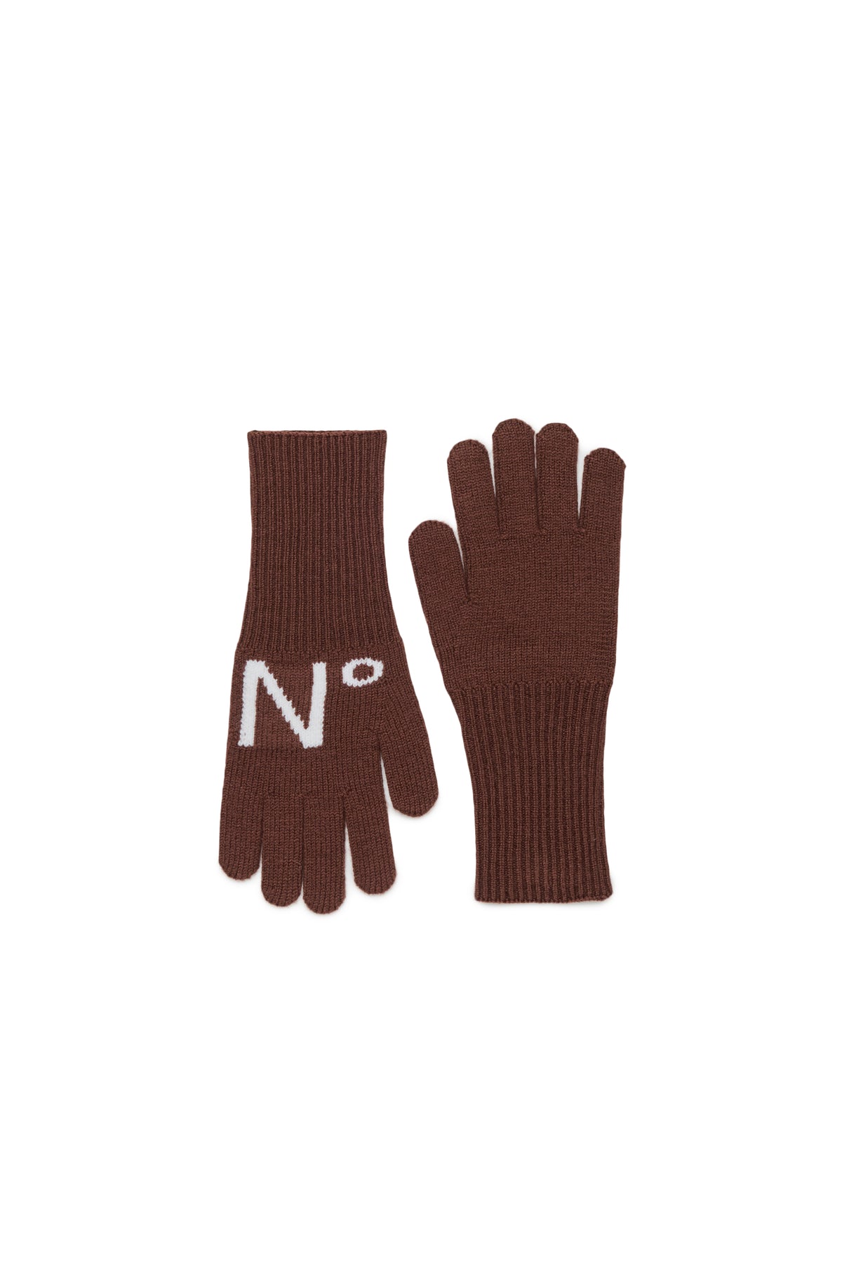 WOOL GLOVES WITH LOGO