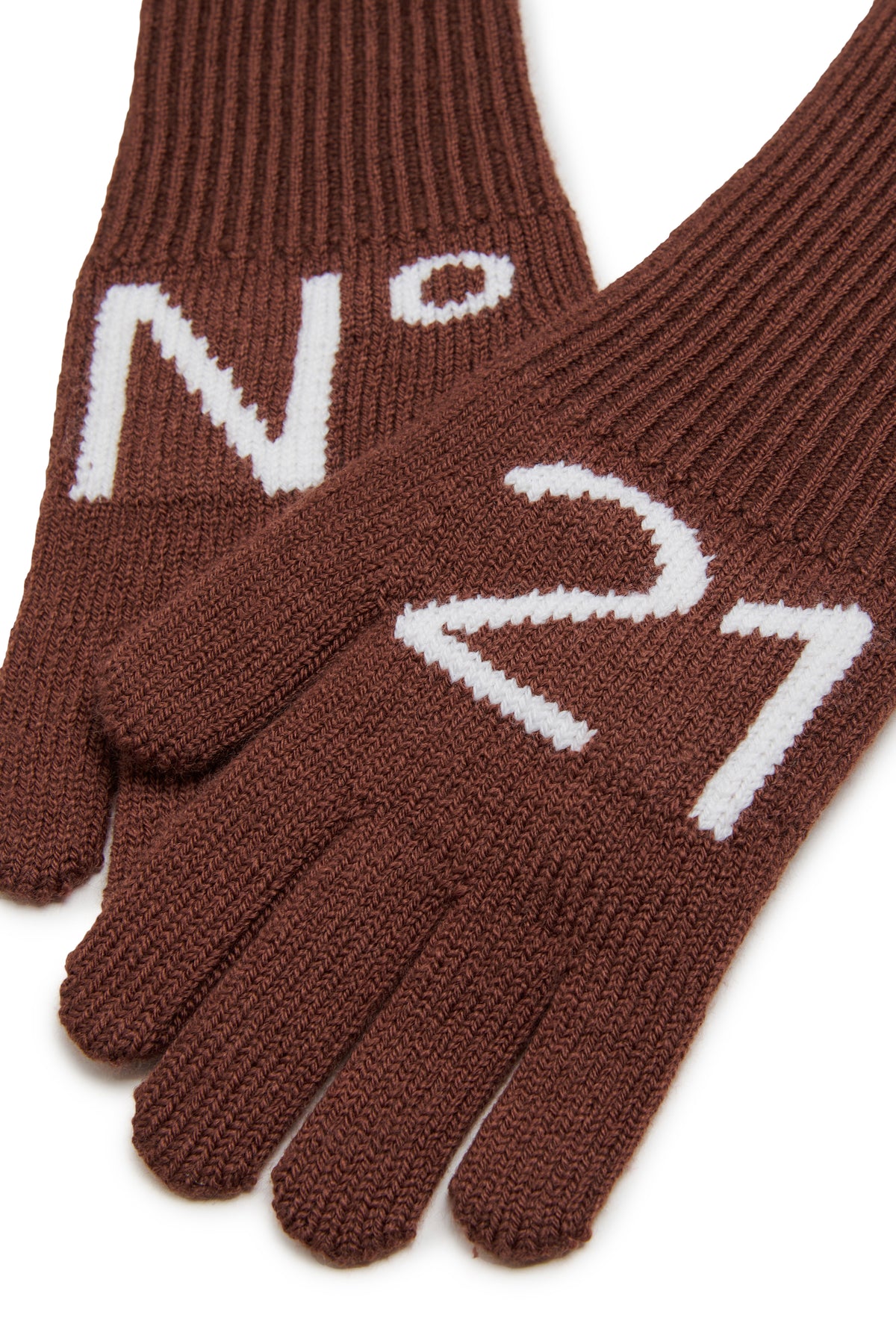 WOOL GLOVES WITH LOGO